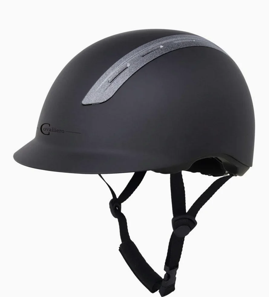 Kerbl Cavallerio Proviso - Casco de equitación rígido, efecto brillante, talla 52-61