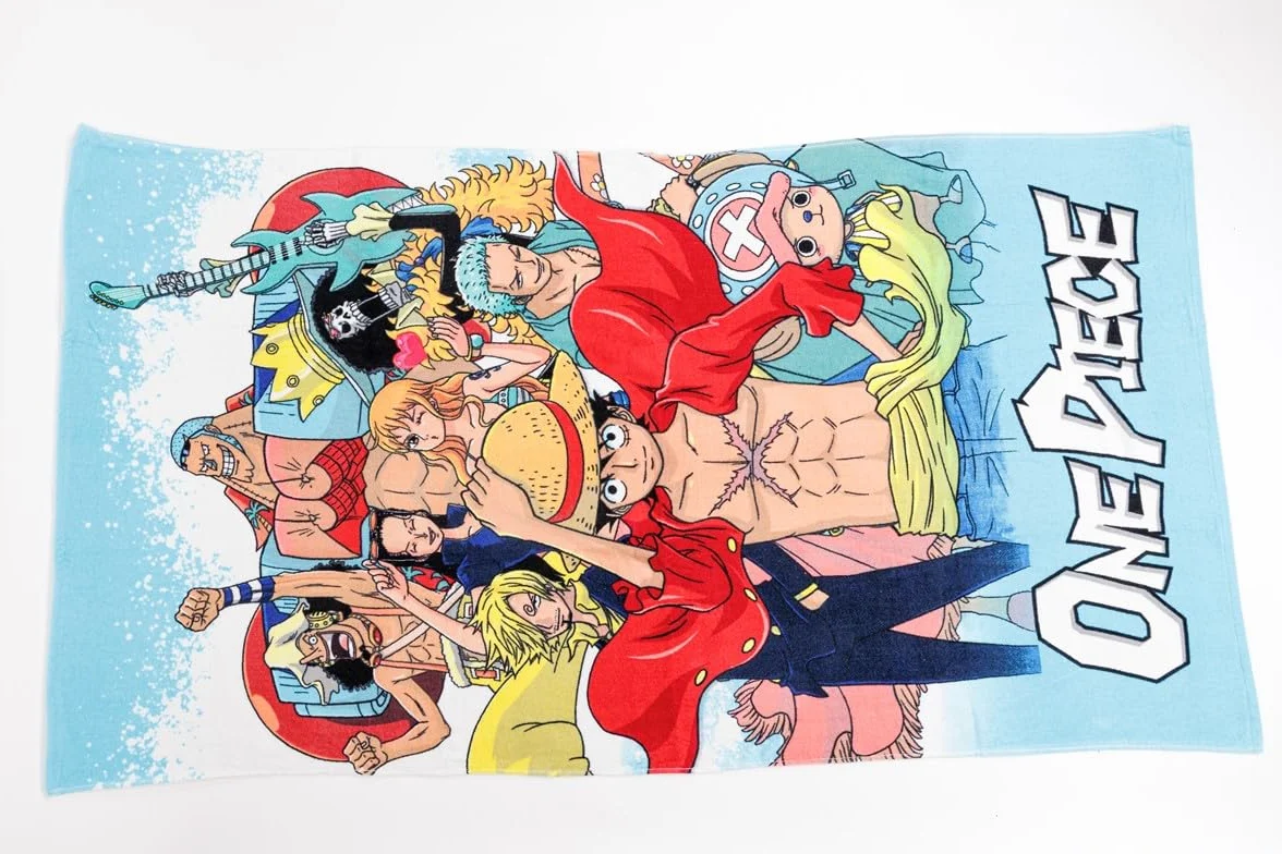Aymax - Toalla de playa con diseño de tripulación (90 x 170 cm, 100% algodón)