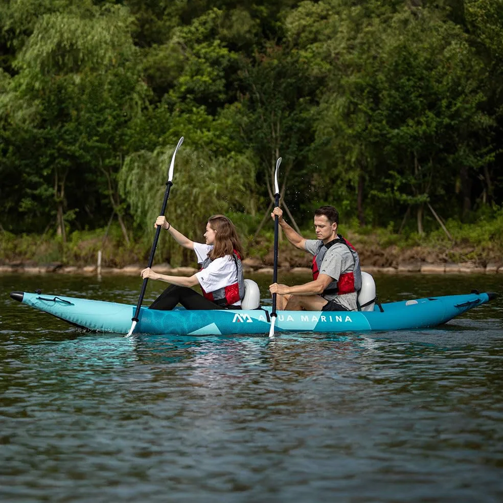 Aqua Marina Betta 412 - Kayak inflable para 2 personas, 412 cm, barco de canoa
