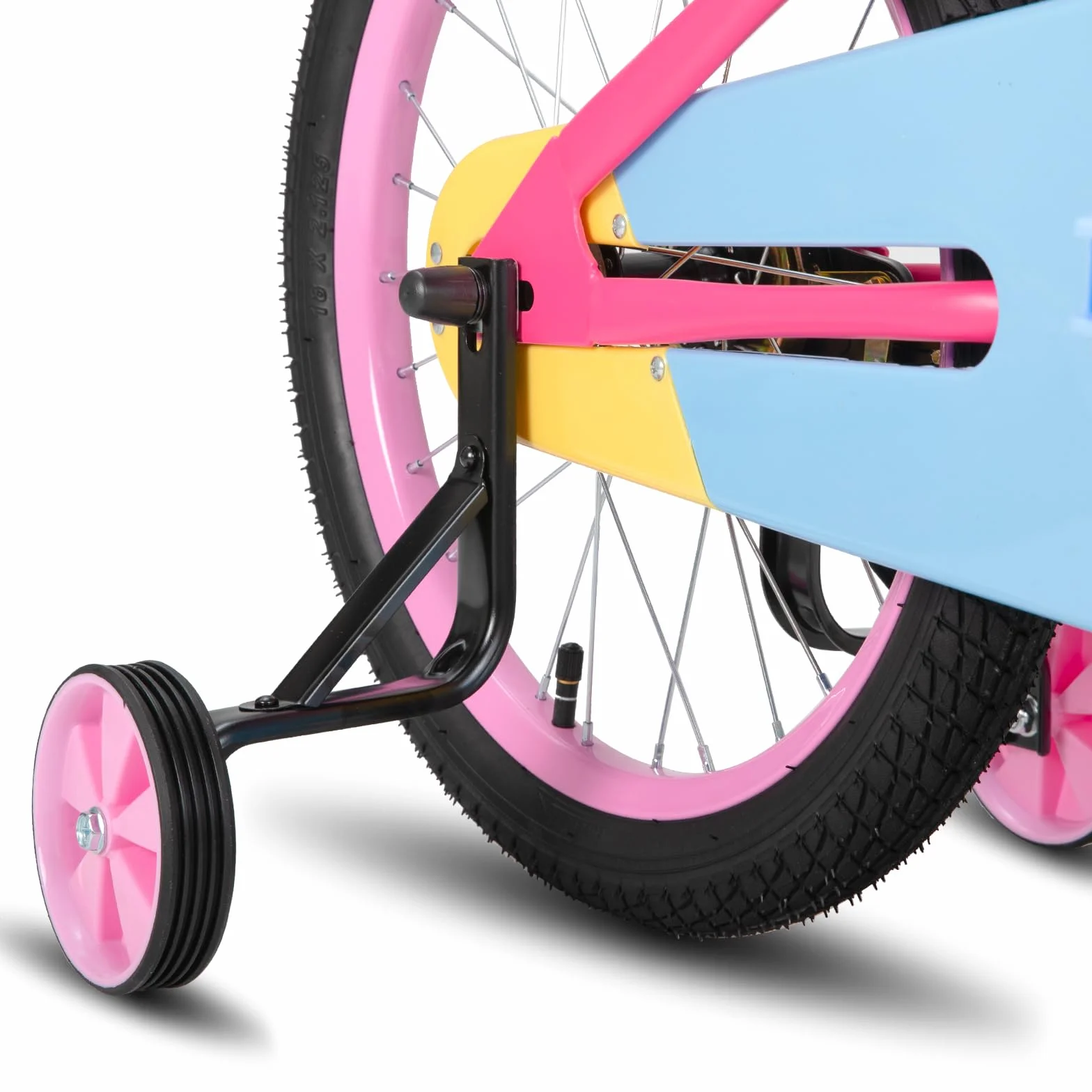 STITCH Macaron 12/14/16/18 Pulgadas Bicicleta Infantil de 3 a 8 años ，Bicicleta Infantil con estabilizador y Cesta