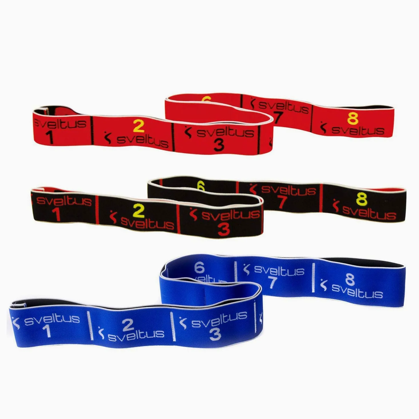 Sveltus 10/15/20 kg Banda combinada con 3 Varios.gew. Fortalecer