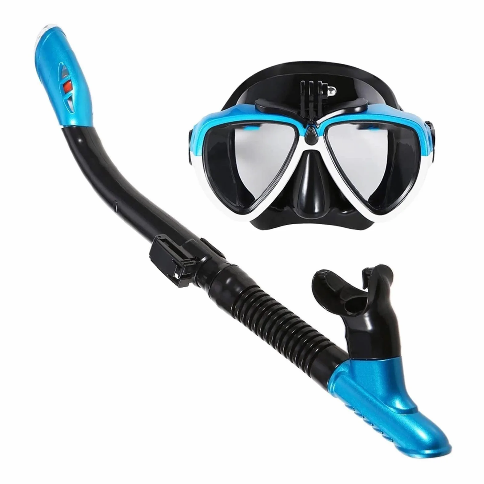 Máscaras de Buceo, Gafas de natación, Juego de Tubo de Snorkel seco, Gafas de Buceo Profesionales antivaho para Hombres y Mujeres