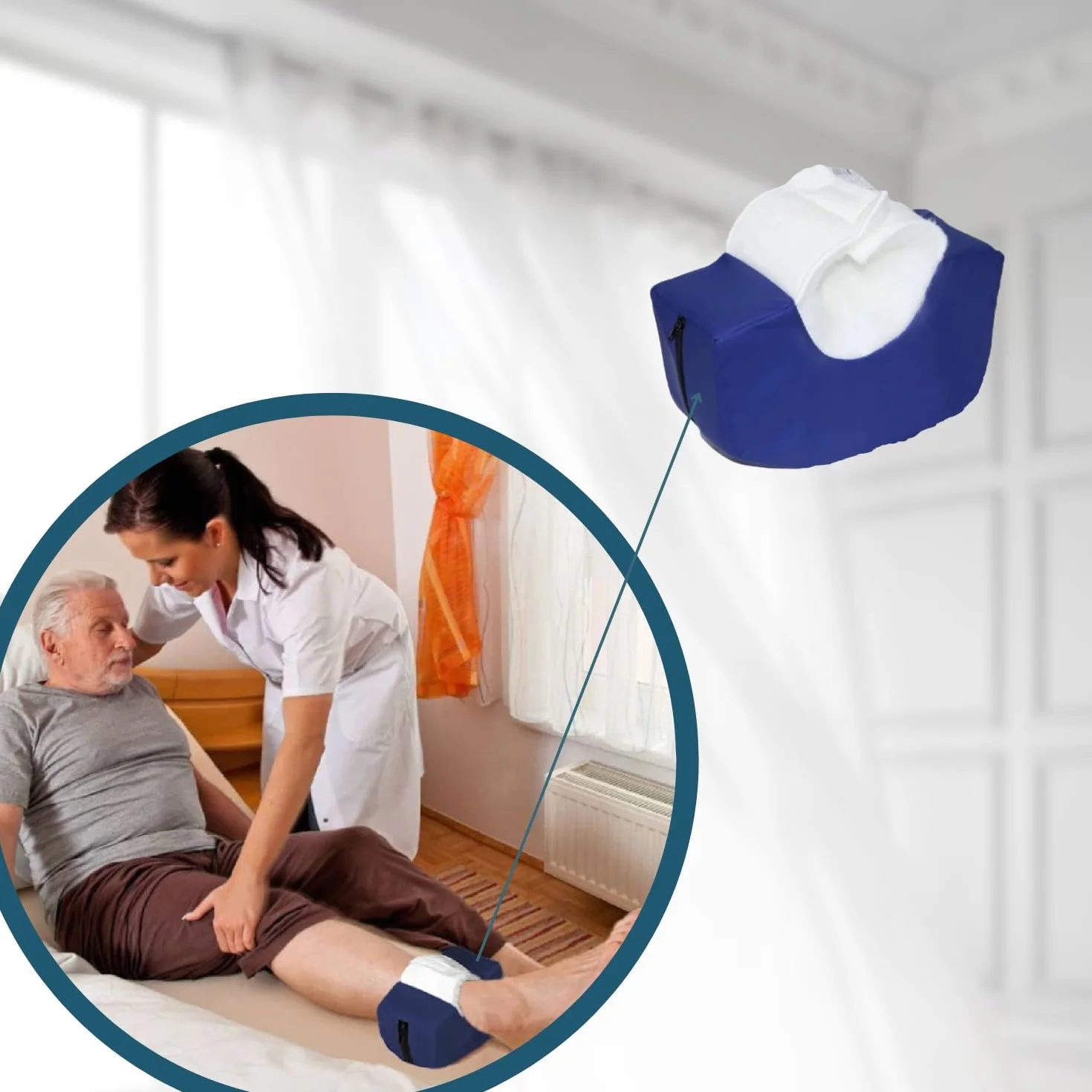 OrtoPrime Taloneras Antiescaras Impermeables Forma Curva Protector Talones Cojines Ortopédicos Pies Patucos Talla Universal