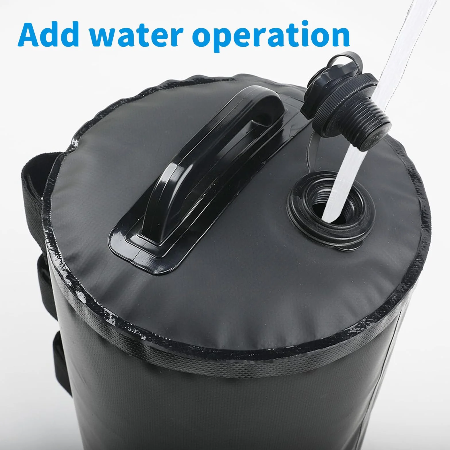 Bolsa de Pesos de Agua con Dosel,Bolsas de Lastre Portátiles 10L,de Grado Industrial, Resistentes, con Doble Costura,Fijación Antiviento para Carpas Pop-Up,Toldos,Pérgolas,Exteriores (Schwarz)