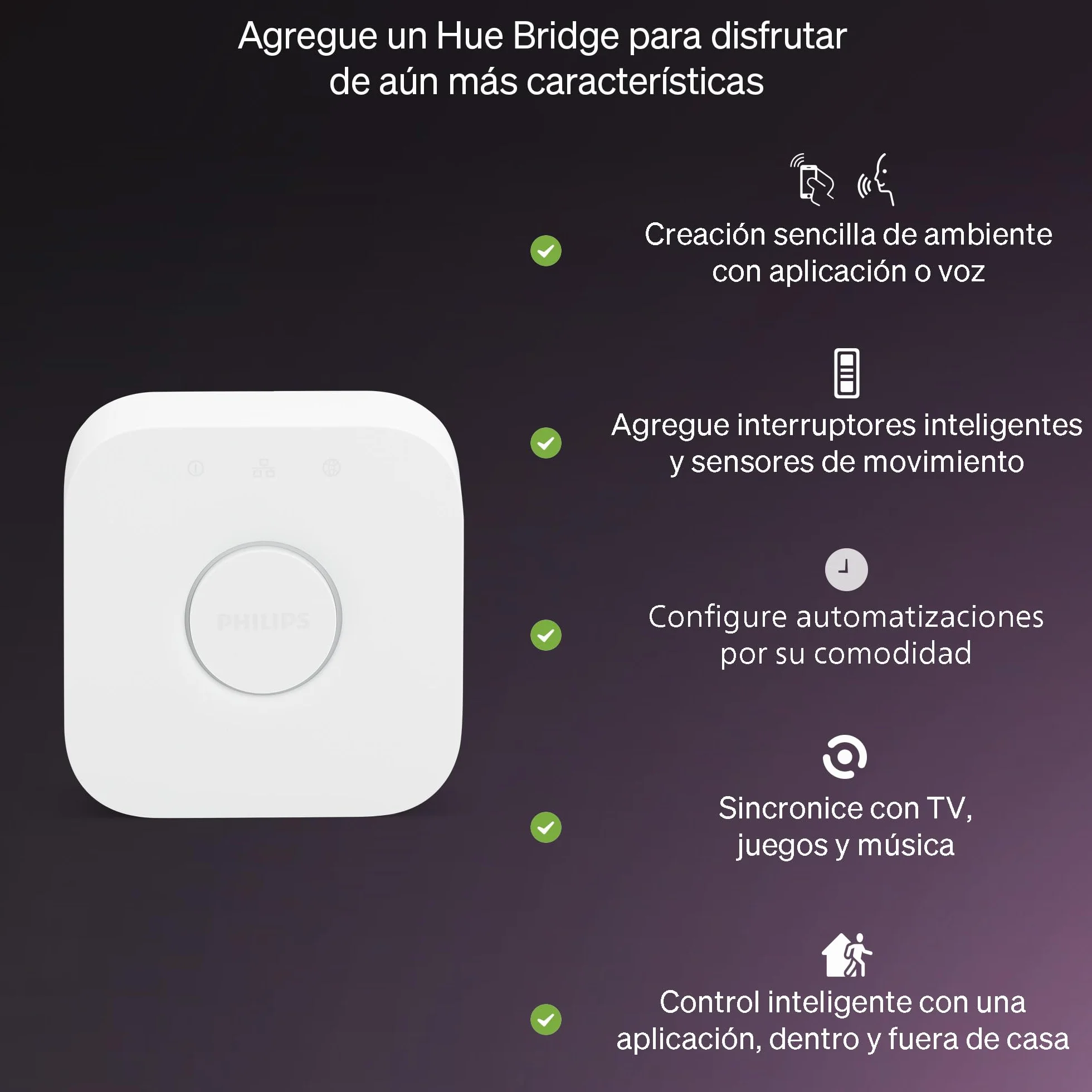 Philips Hue Essential Bombilla LED Inteligente A60 Smart E27 8W 2200-6500K 806lm regulable