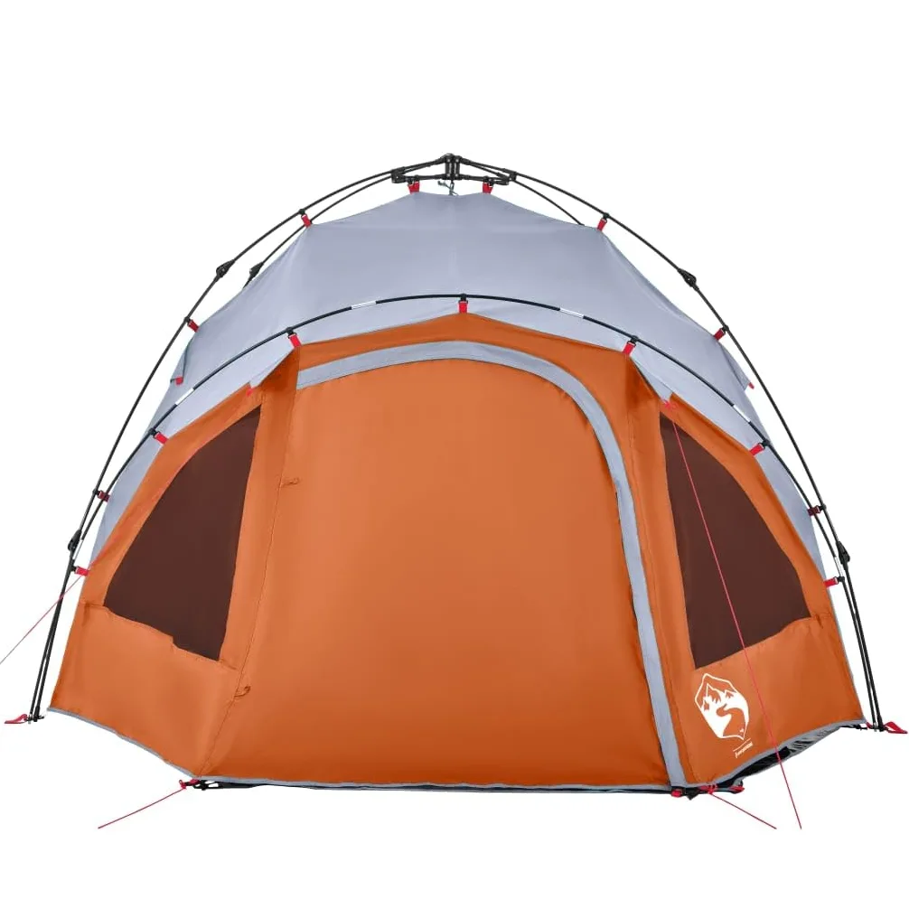Tienda de campaña domo para personas verde, sistema de liberación rápida, poliéster impermeable con revestimiento de PU, tienda de campaña al aire libre xx,cm, fácilmente portátil, para aventuras de