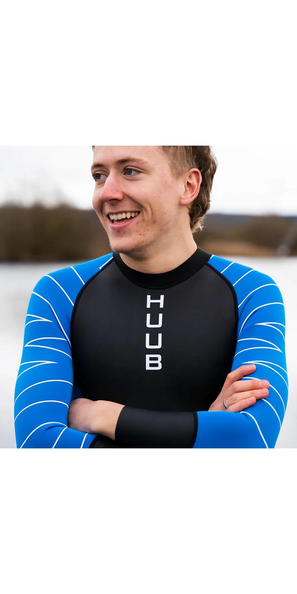 Huub Mens Open Water Collective Wetsuit OWCBL - Black/Blue -