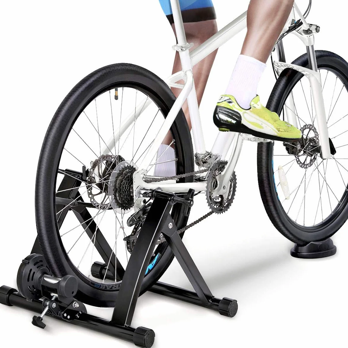Yaheetech Rodillo Bicicleta Montaña Rodillo Bicicleta Carretera en Casa o Interior para Ruedas de 26 – 28 Pulgadas y 700C con Resistencia Magnética