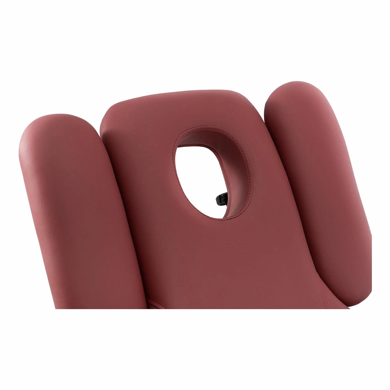Physa Camilla de Masaje Cama Nantes Burgundy Acero Recubrimiento Polvo Piel Sintética Poliuretano 620-840 mm