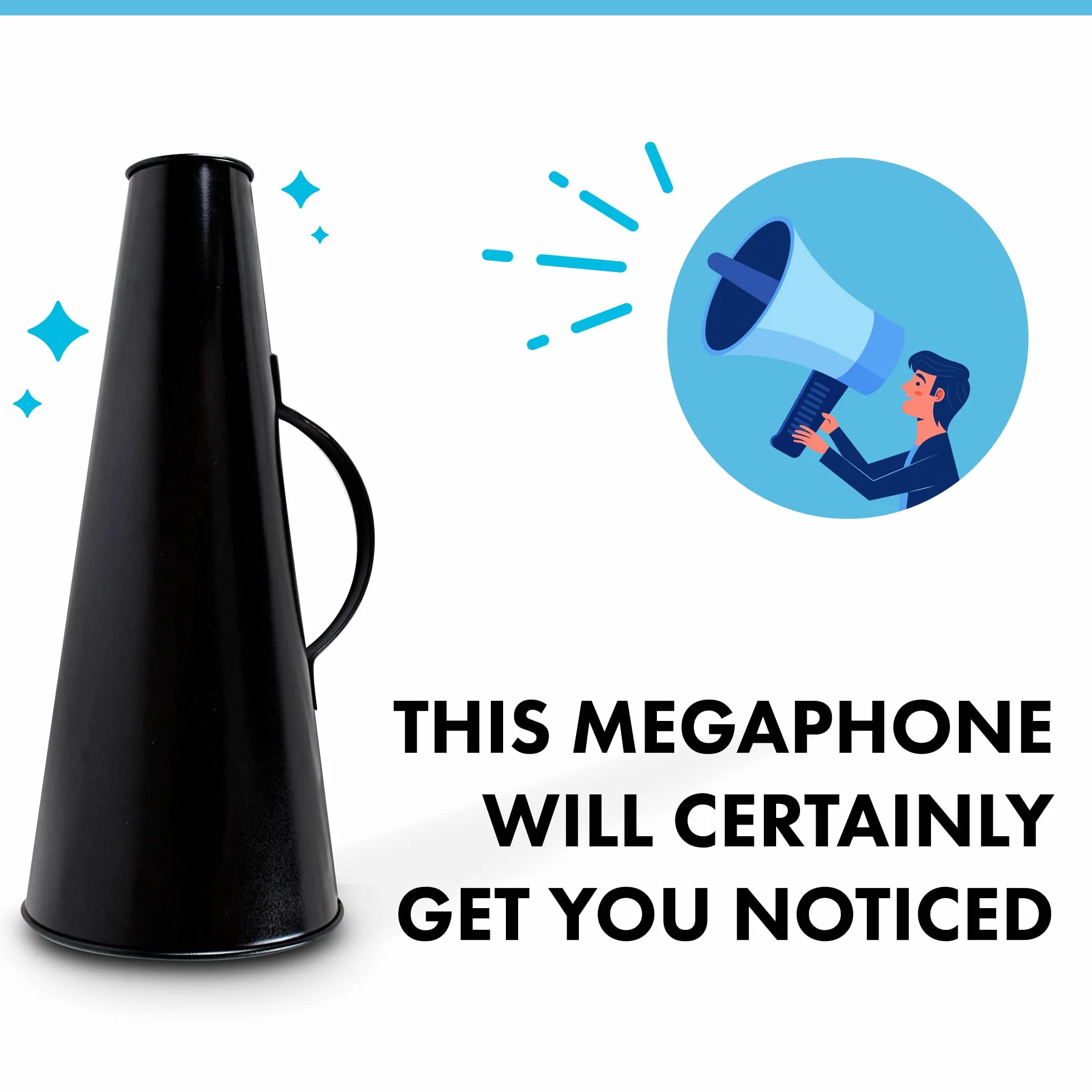 Vintage Metal Megaphone Large