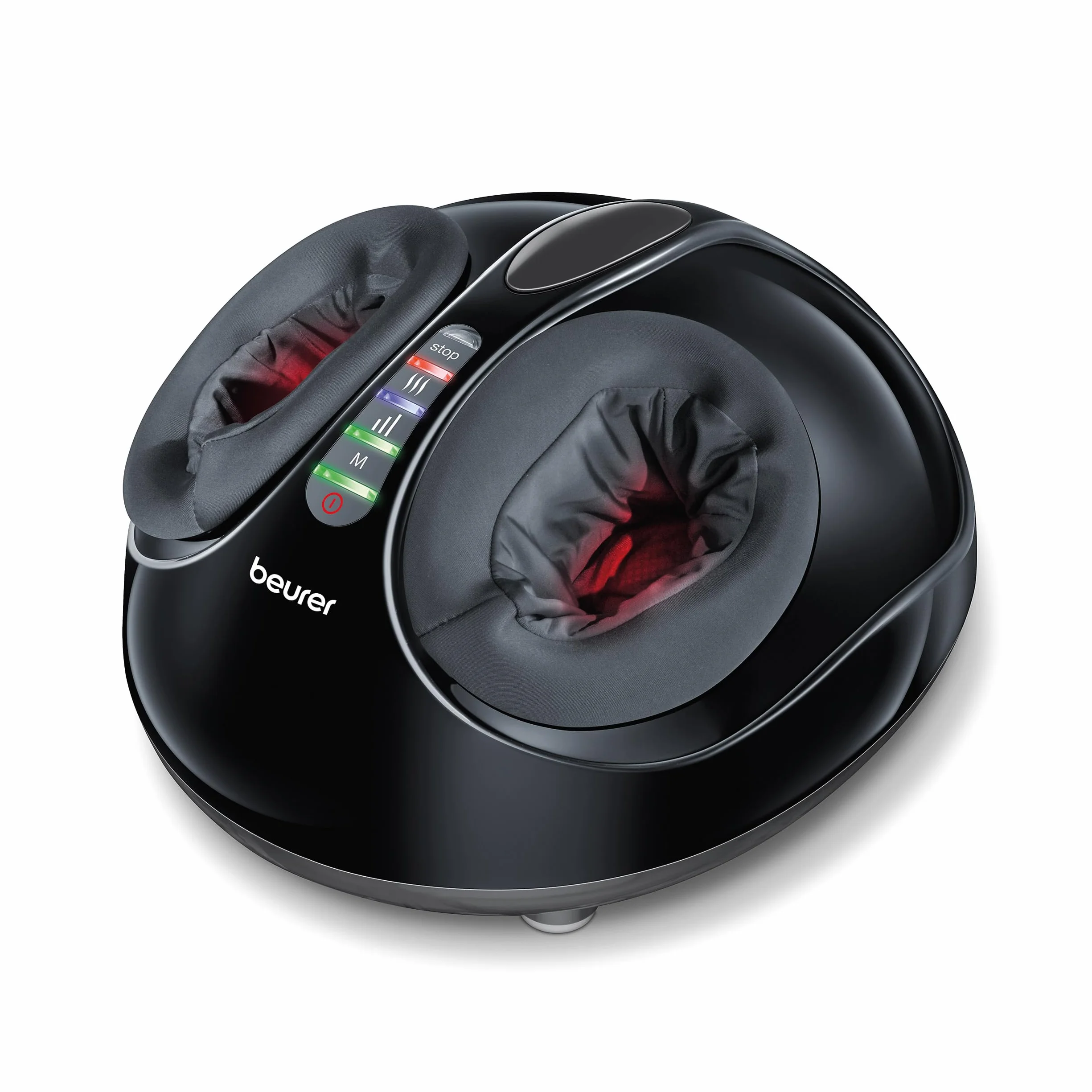 Beurer FM 90 Masajeador de pies Shiatsu, masaje por compresión de aire con calor conmutable, 3 programas de masaje