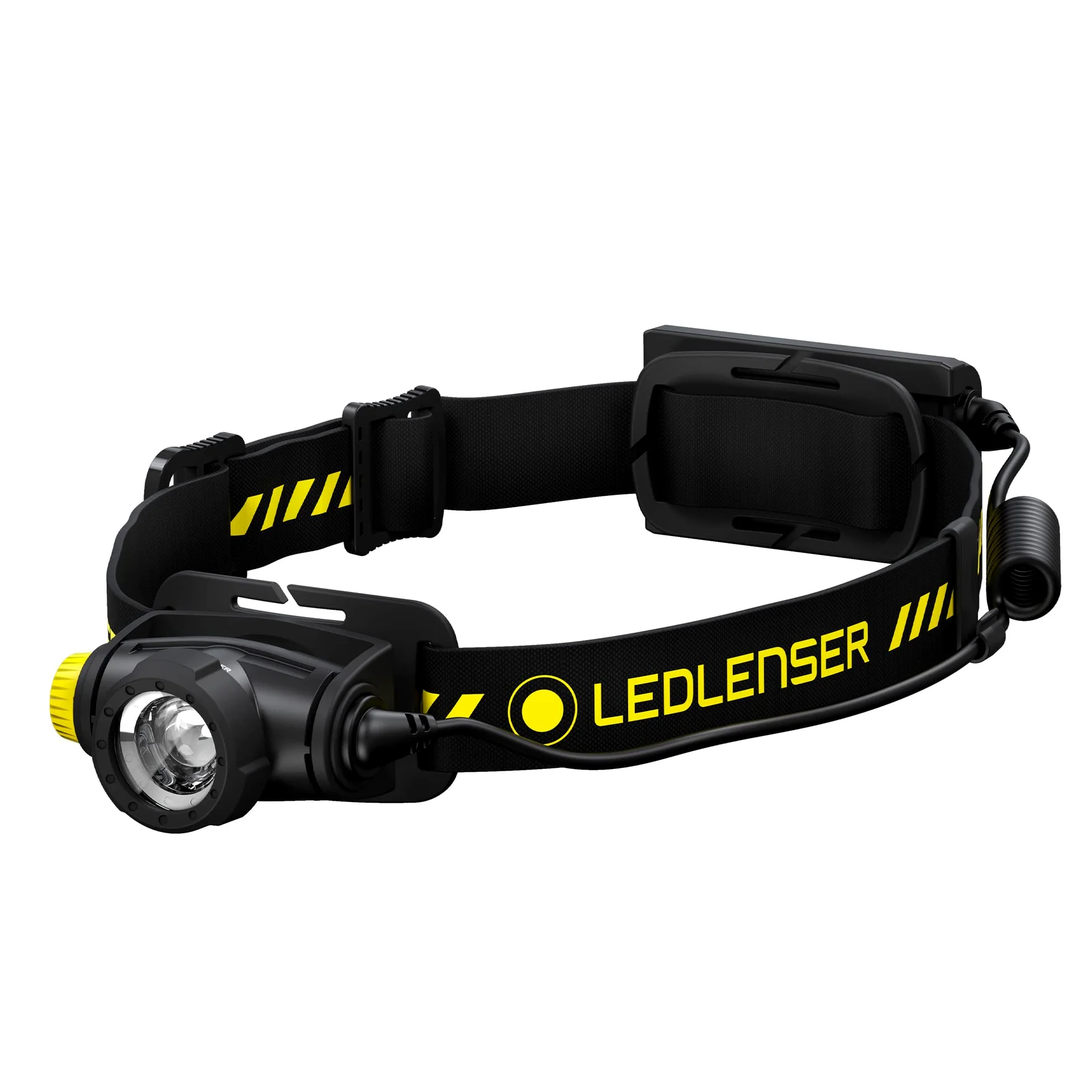 Ledlenser H5R Work Linterna Frontal Recargable, 500lm, Clips Casco, IP67 | Alcance 200m, enfoque ajustable, hasta 45h de autonomía, lámpara de trabajo robusta, ideal para talleres | 2020