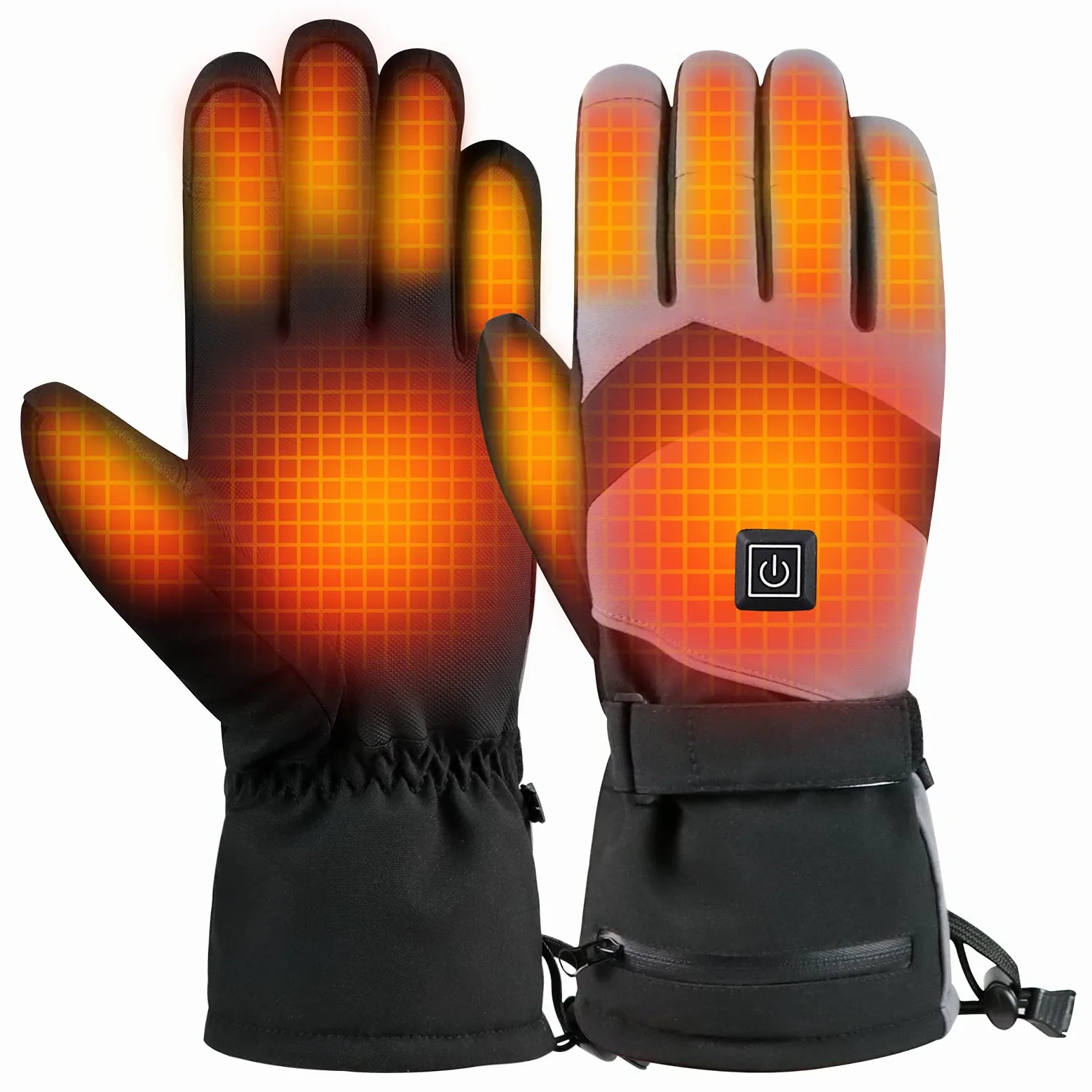 Guantes térmicos para hombres y mujeres, 7.4 V 3000 mAh, recargables, calentadores de manos para invierno, nieve, ciclismo, equitación, esquí, ciclismo, caza
