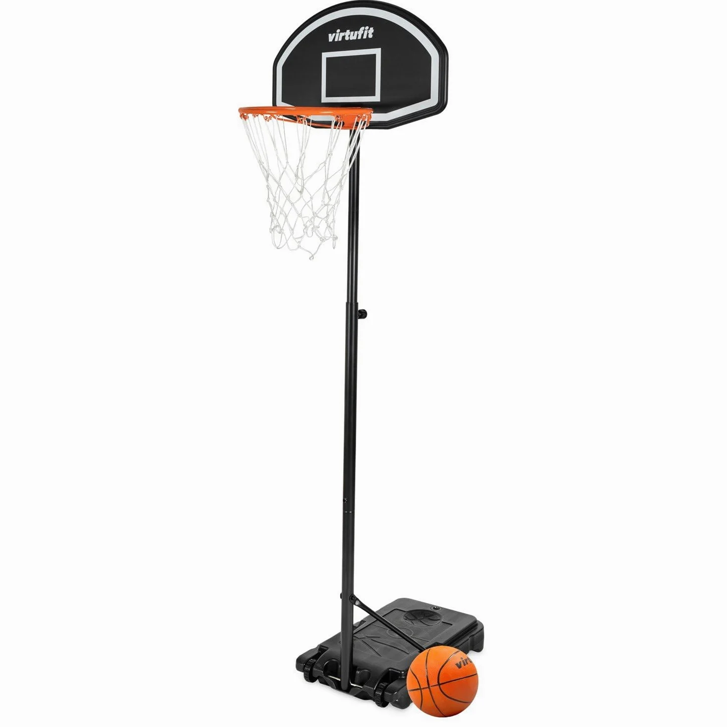 VirtuFit Poste de baloncesto ajustable - 170 a 215 cm - con bola y bomba