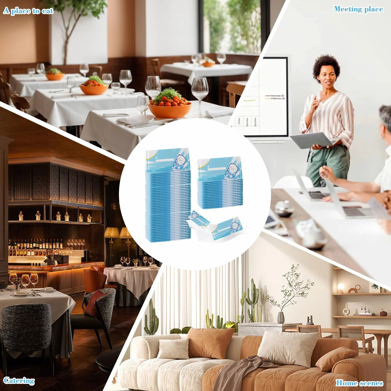 Papel Higiénico Húmedo 150 Piezas Tamaño De Viaje, Paños Húmedos Individuales, Fórmula De Agua Pura, No Irritante