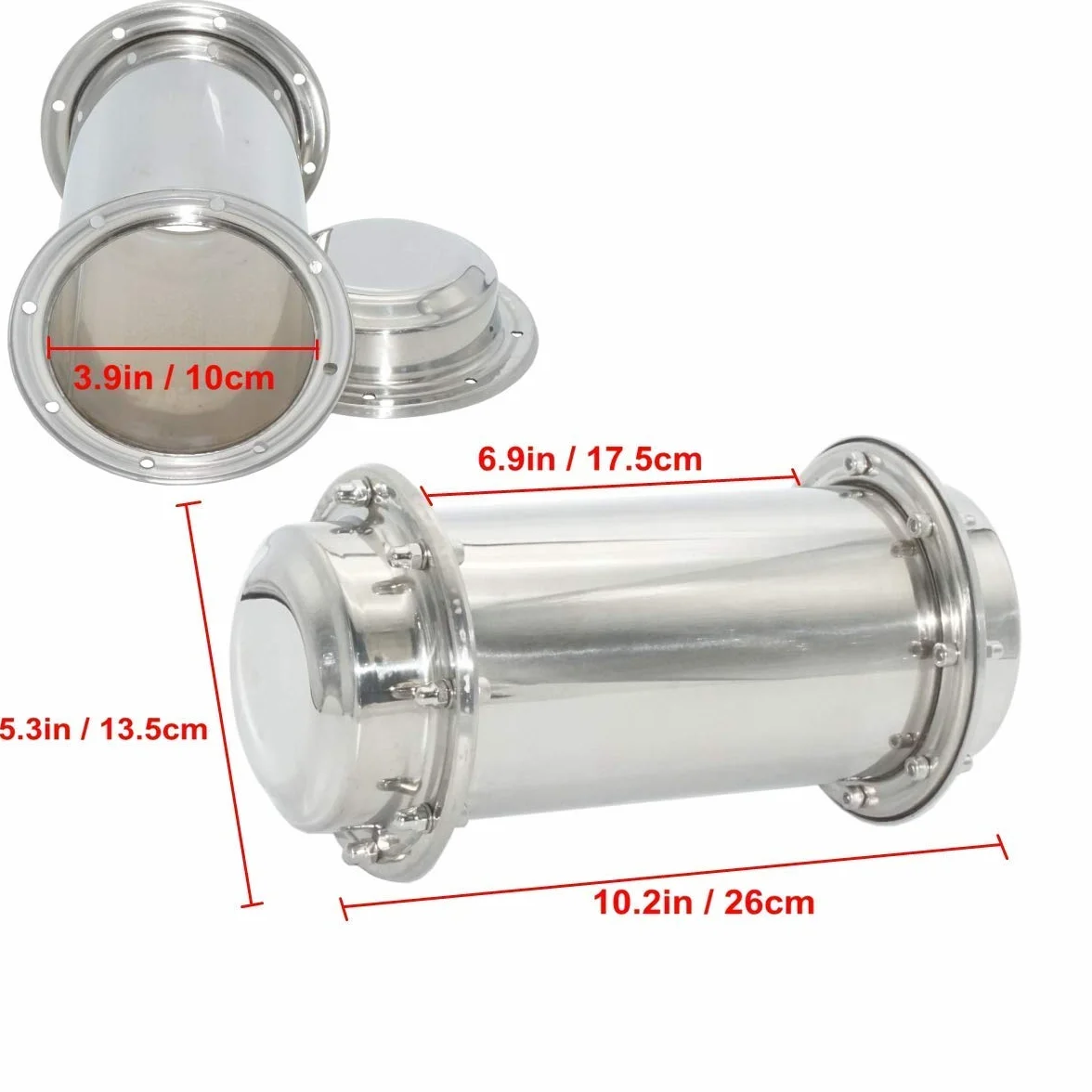 SOKIMI Cápsula del Tiempo - contra la corrosión a Prueba de Agua contenedor de cápsulas de Acero Inoxidable Contenedor de Bloqueo Duradero para el Futuro Regalo de graduación,10.2Inch