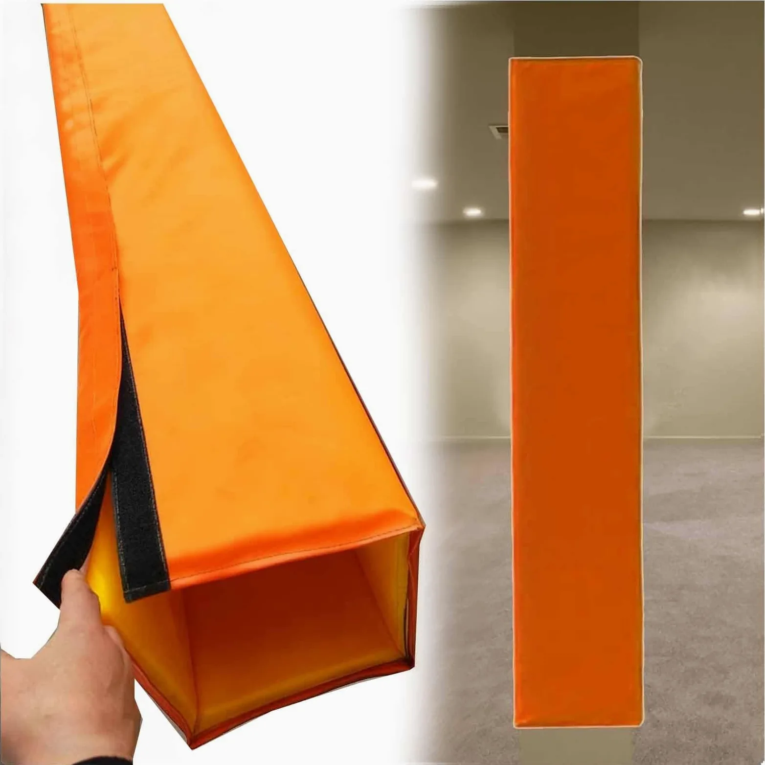 Almohadilla para bastón de baloncesto de 5 pies, almohadilla de seguridad, protector de columna cuadrada para garaje, estacionamiento, poste, pared, puerta
