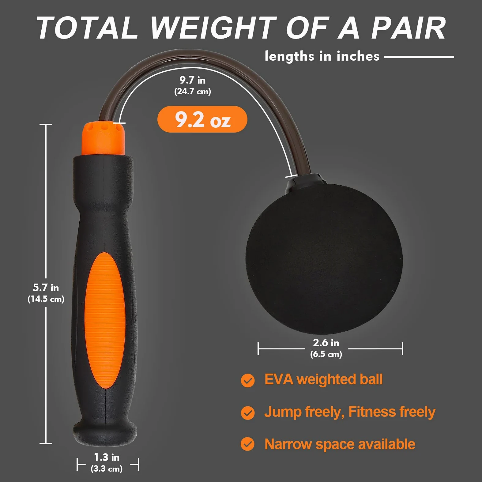 Cuerdas de saltar inalámbricas, cuerdas de playa Mbf, mejor para fitness y pérdida de peso, cuerda de saltar sin cuerda con pelota pesada para mujeres y hombres