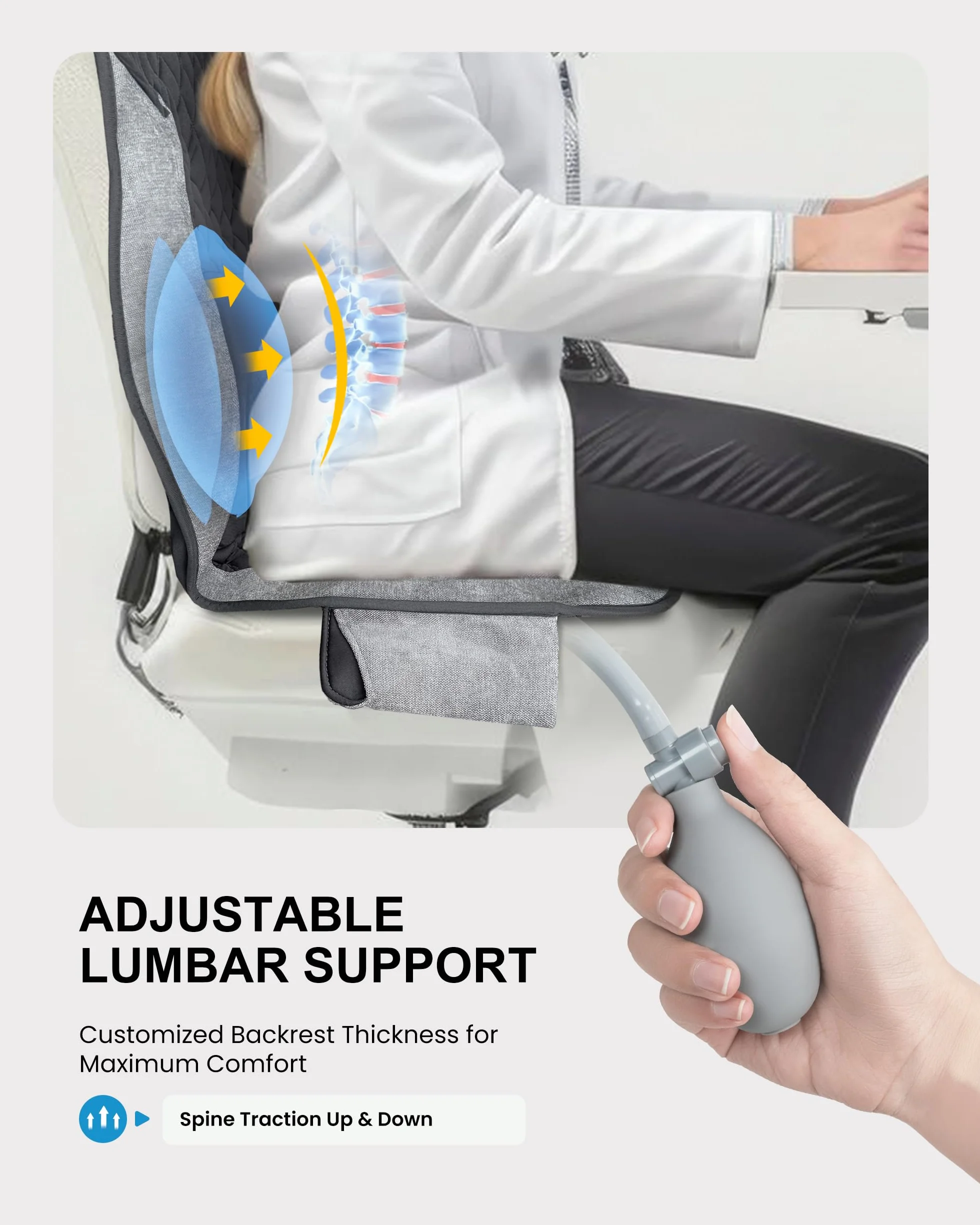 COMFIER Masajeador Cervical y Espalda con Calor, 5 Modos de Vibración, 3 Intensidades