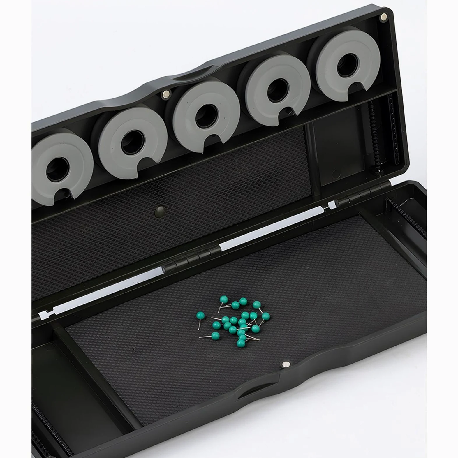 Oshhni Caja de Aparejos de Pesca de Carpa con alfileres, Organizador portátil de Almacenamiento de Doble Cara, Estuche para Aparejos de Pesca de Agua Dulce,