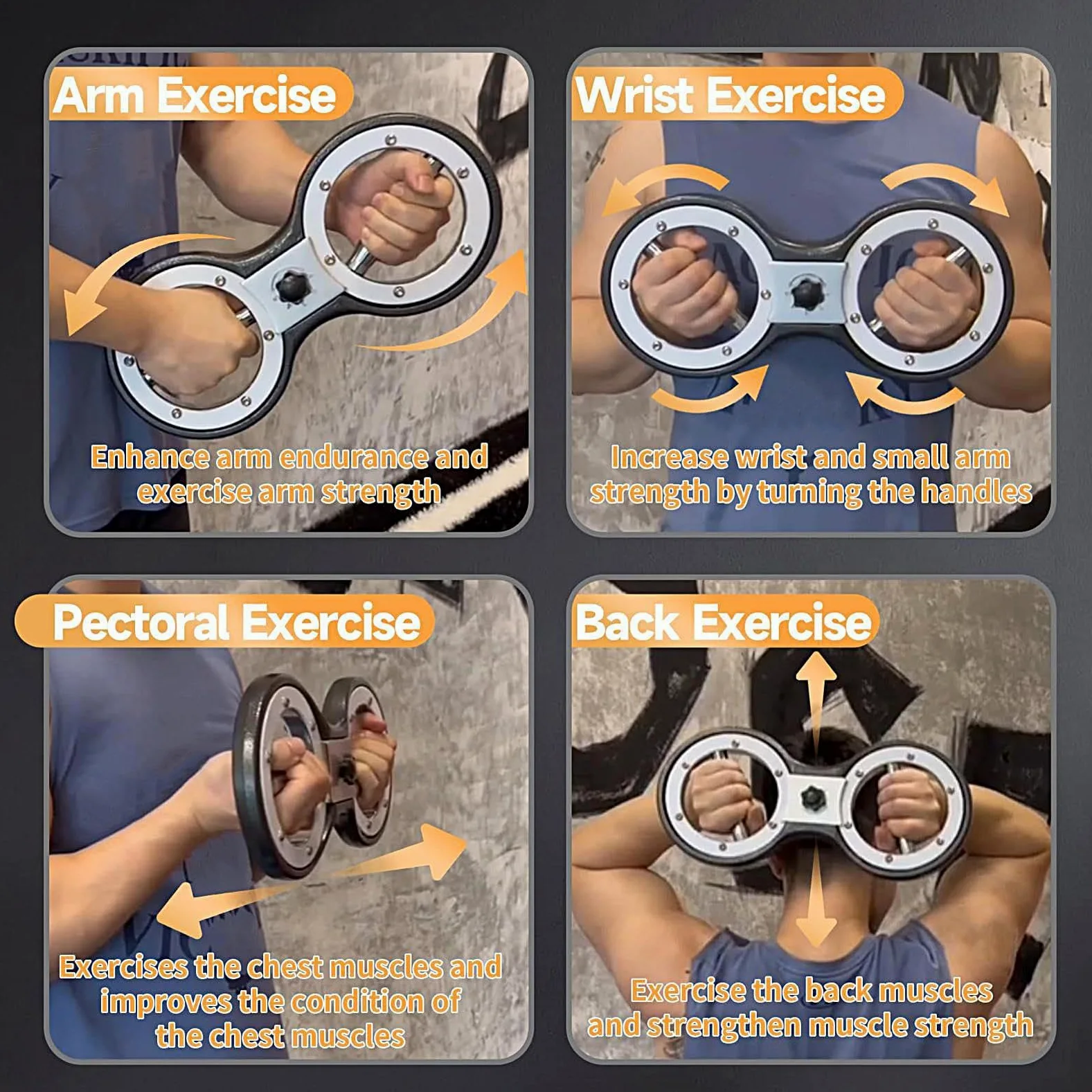 Entrenador de Brazos para Hombres Fortalecedor de Manos Entrenamiento de | Equipo Ejercicio De Brazos Entrenador Agarre 5,4 Kg Para Hombres Accesorios Gimnasio Casa Fuerza Pecho Mús