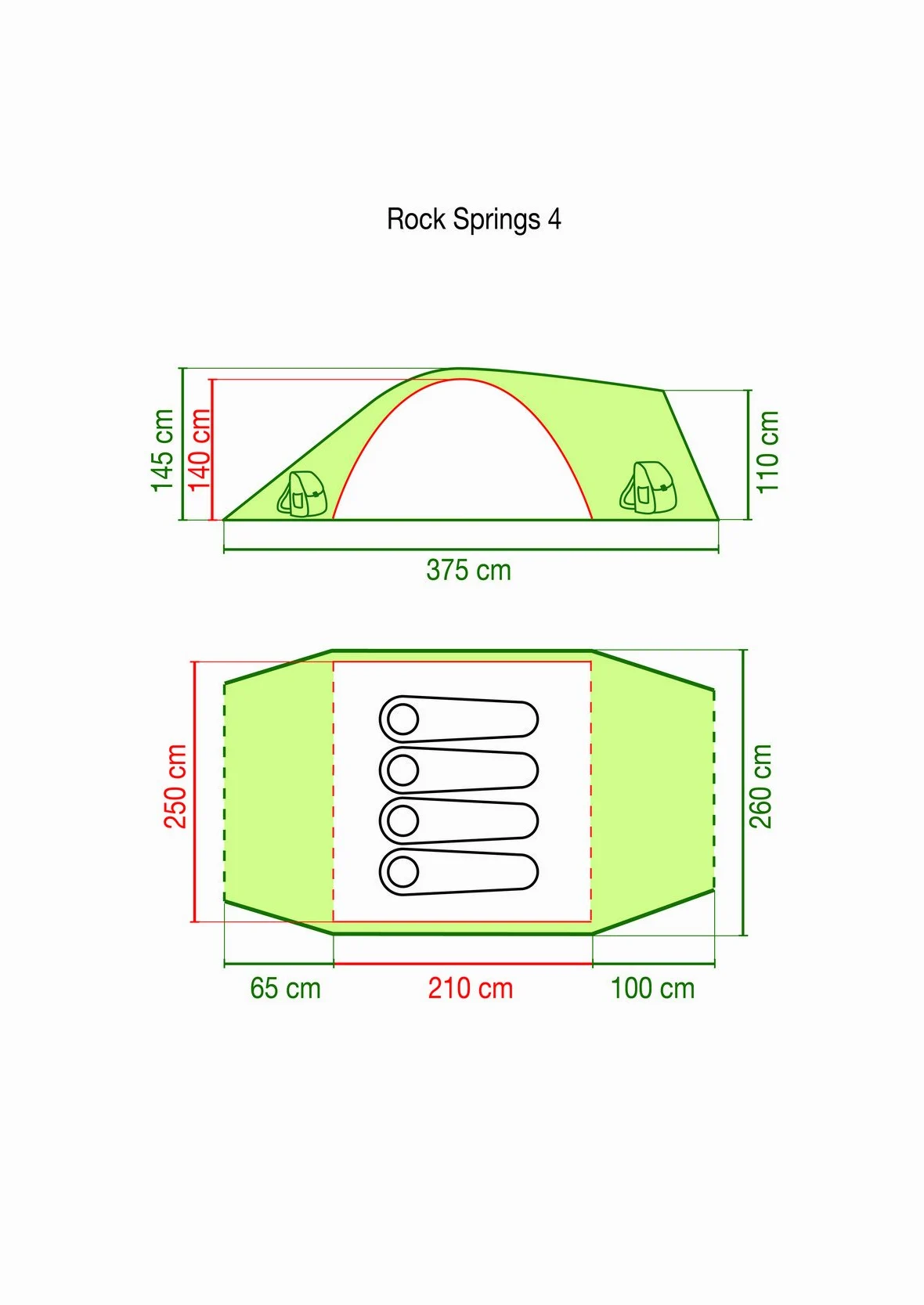Coleman Rock Springs - Tienda de campaña