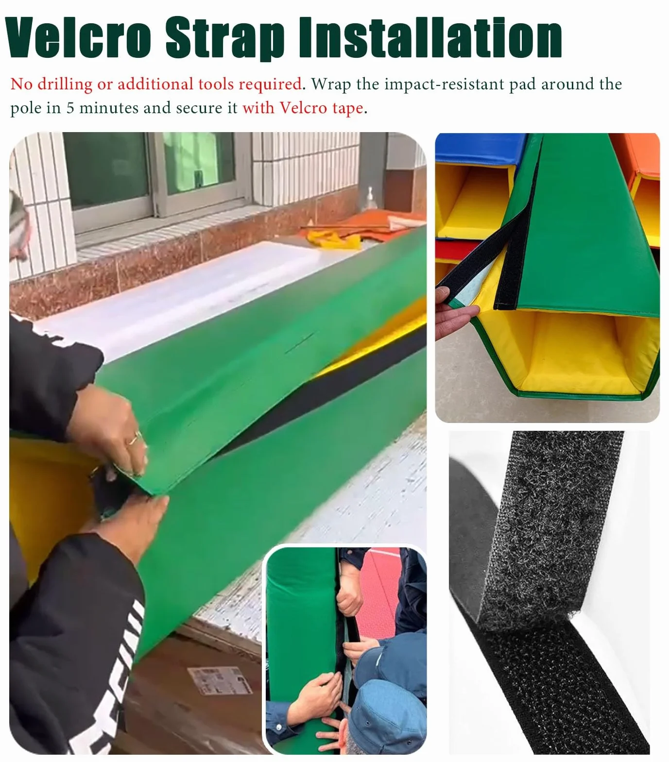 Genérico Protector de Postes para Aros de Baloncesto y Postes de Voleibol Resistente a los Rayos UV, de 30 x 30 cm (12 x 12 Pulgadas), para Postes Cuadrados: Equipo de Seguridad Duradero para Deporte