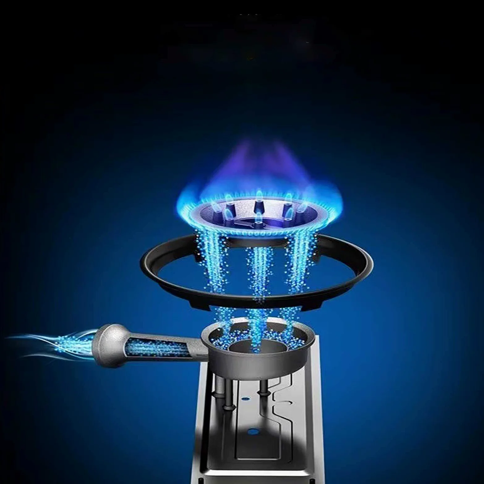 Estufa de acampada, cocina de gas portátil compacta, estufa de gas de un solo quemador, con funda de transporte, para el hogar, restaurante, interiores y exteriores