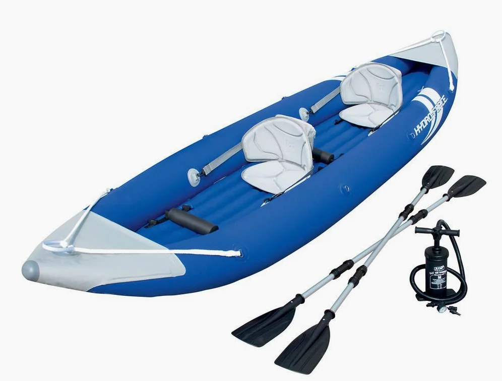 Bestway Bolt X2 Balsa inflable para kayak para dos personas con bomba y 2 remos de aluminio