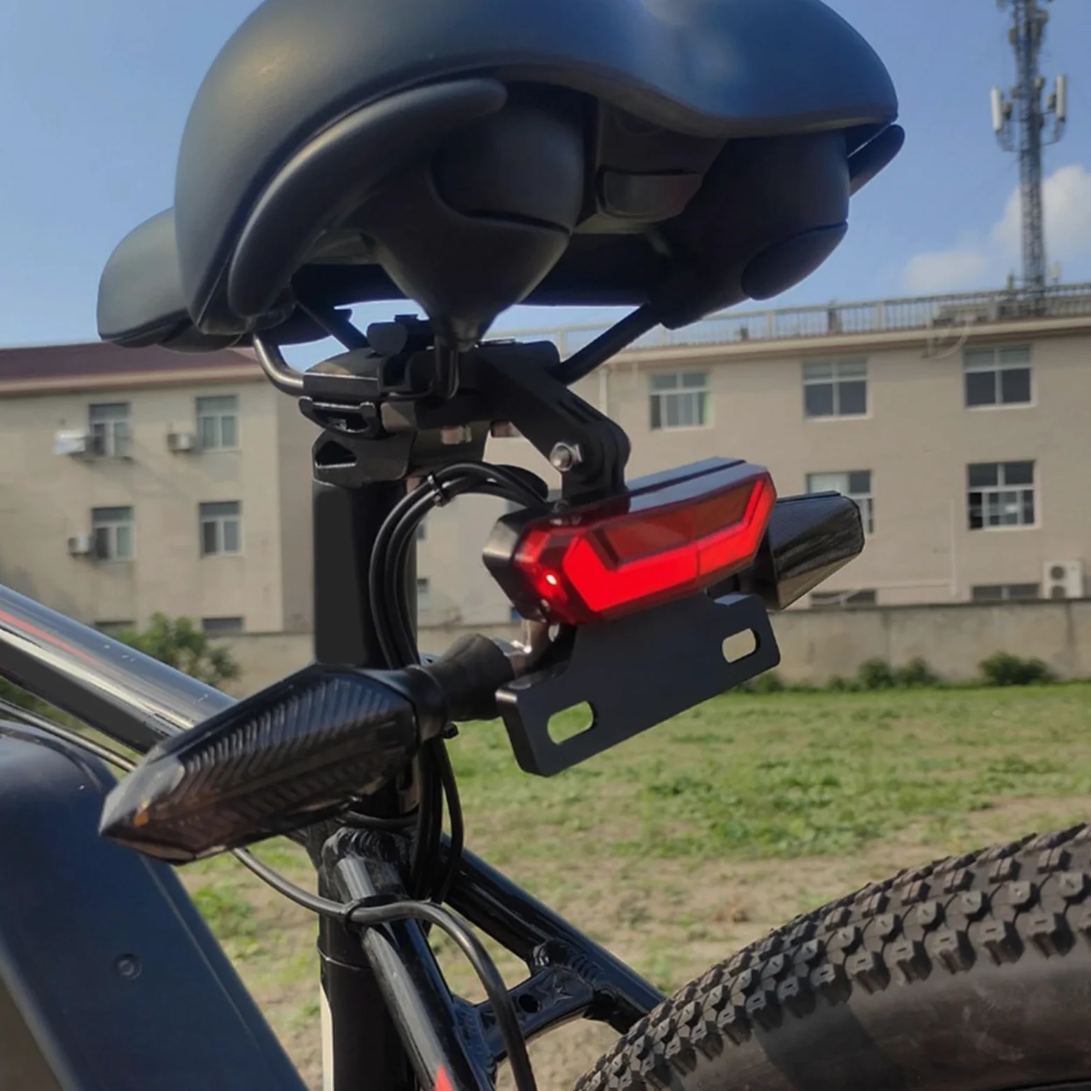 Kit de luces Ebike de 36 V, 48 V, 52 V, faros delanteros y traseros con indicadores de flujo, juego de iluminación LED impermeable para bicicleta eléctrica, triciclo, scooter, compatible con BAFANG
