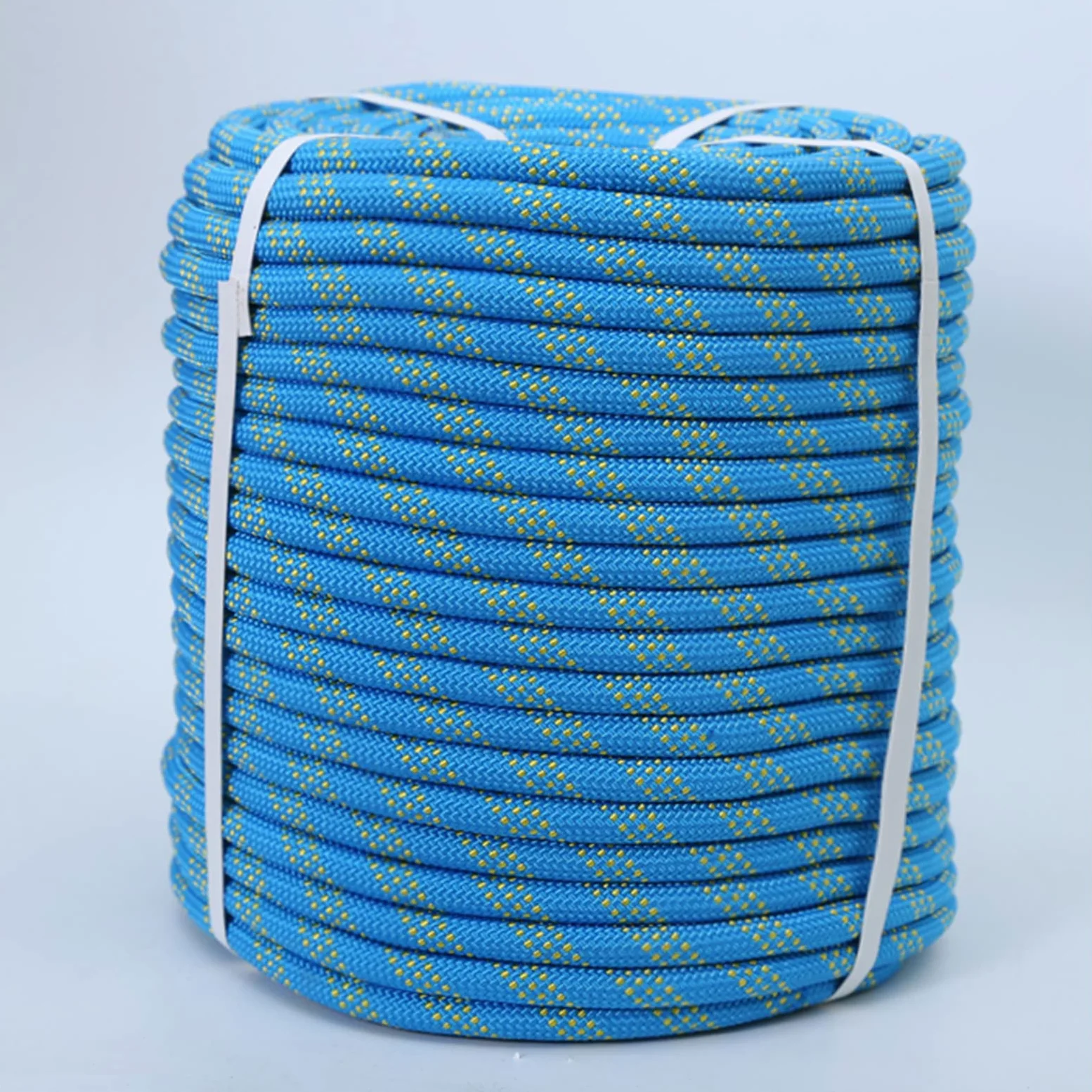 Cuerda de escalada Azul 10 mm / 12 mm / 14 mm / 16 mm Cuerda de seguridad de cuerda de alta resistencia, Cuerda de nylon trenzada, Para usos al aire libre Supervivencia de emergencia, Campin