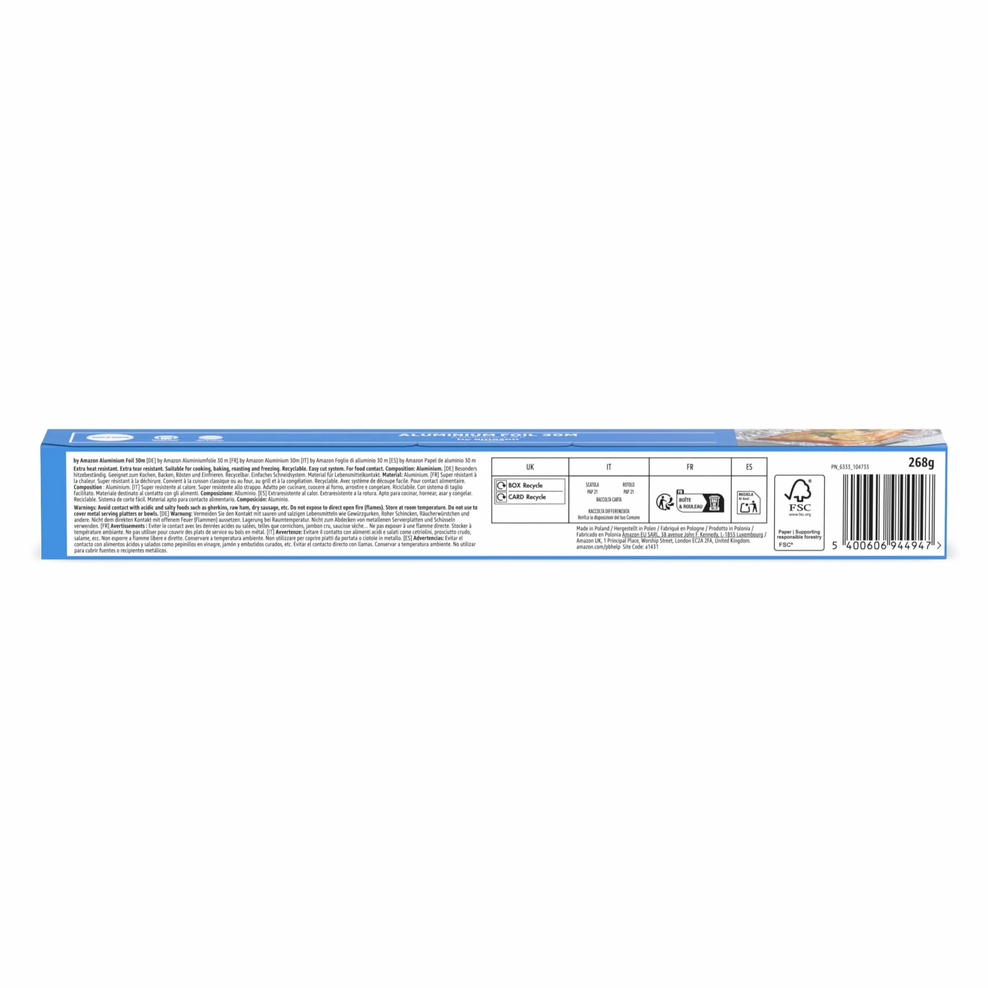 Amazon Papel de aluminio 30 m x 30 cm
