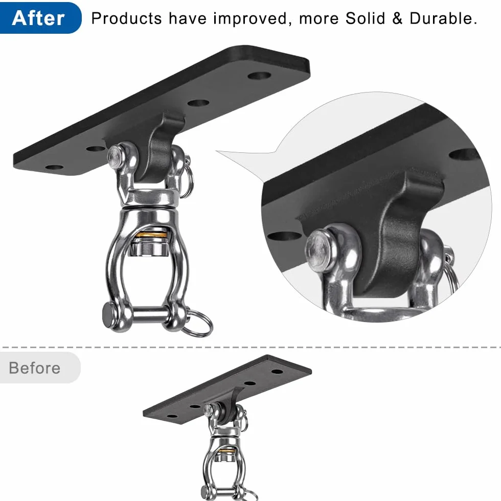 Kipika - Soporte para bolsa pesada de montaje en pared, colgador giratorio para saco de boxeo de alta resistencia para gimnasio en casa al interior, longitud ajustable para saco de kickboxing, saco