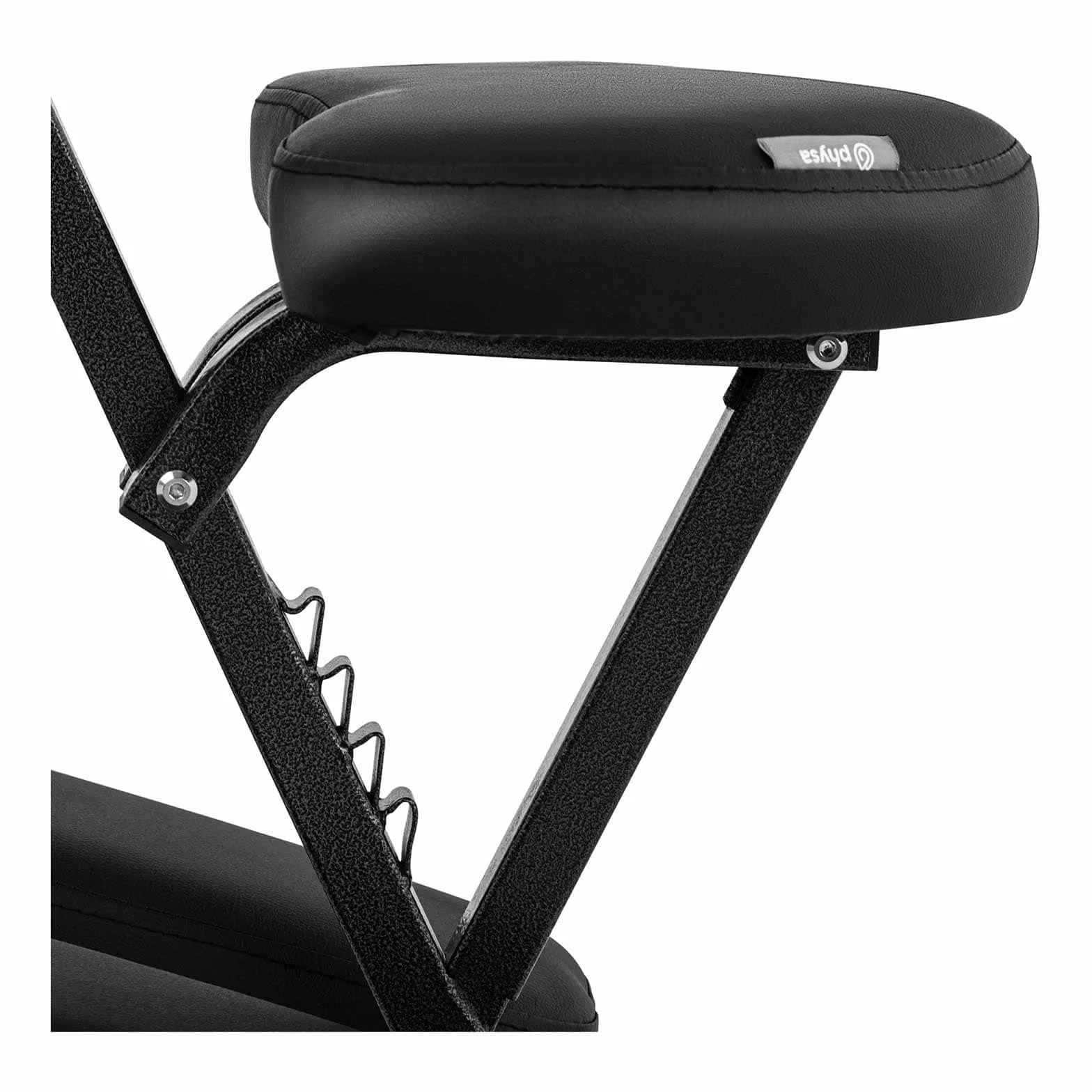 physa Silla De Masaje Plegable MONTPELLIER BLACK Estructura de acero Tapicería en PVC Hasta 160 kg