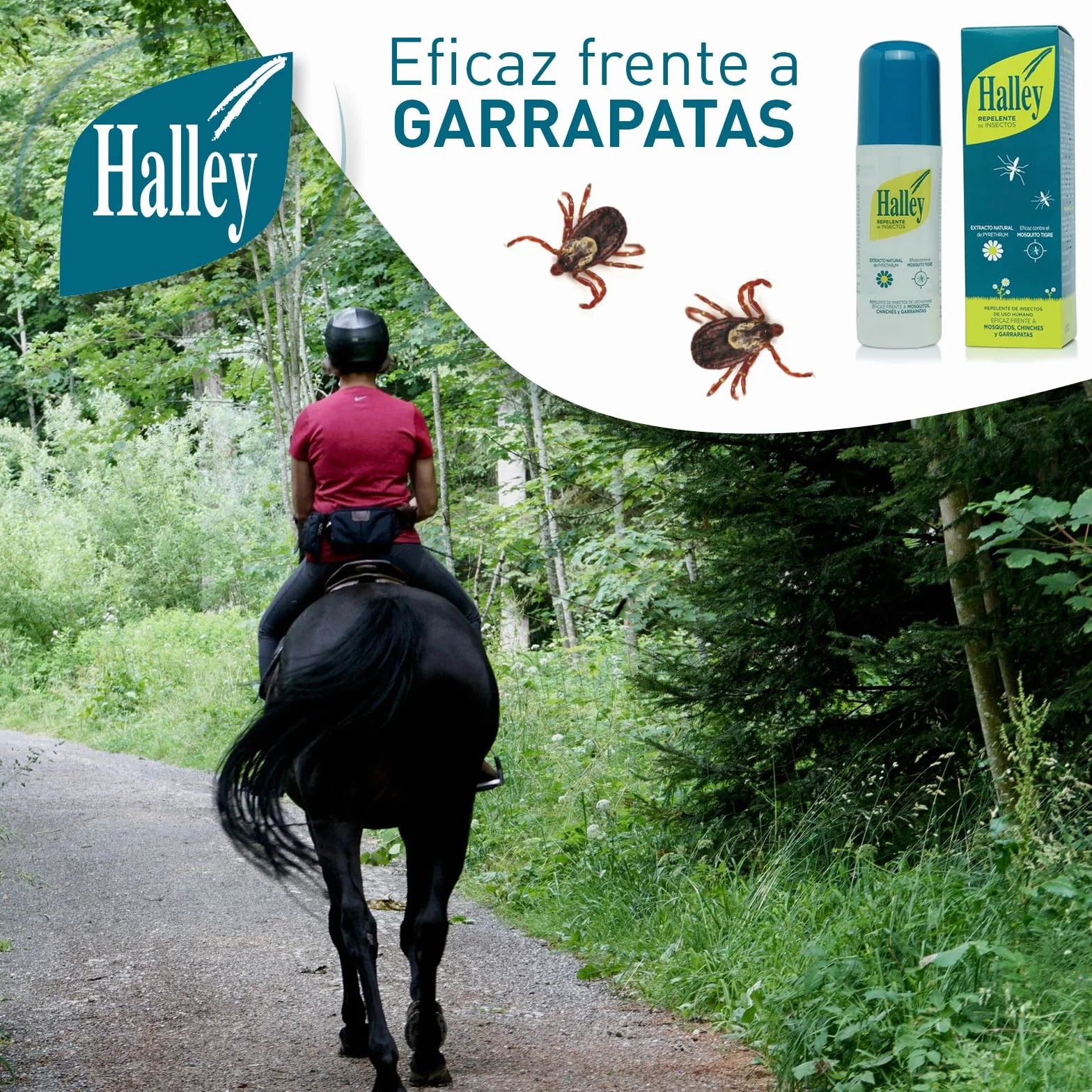 Halley Repelente Mosquitos Spray 250ml Extracto Natural de Pyrethrum