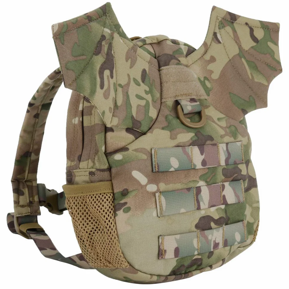 Mochila táctica Militar para niños, niñas, niños, alas de murciélago, pequeña Bolsa de Diablo para Airsoft Paintball, Viajes, Senderismo, Acampada, Halloween