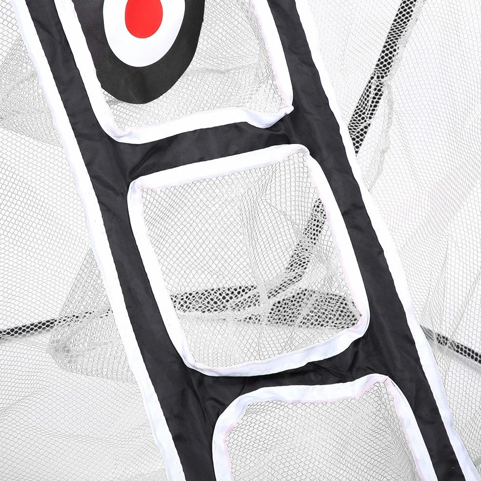 Red de práctica de Golf al aire libre, práctica de objetivo de tenis de Golf, red de golpeo de Golf portátil plegable para interior, equipo de entrenamiento, Red de objetivo de Golf(blanco + negro)