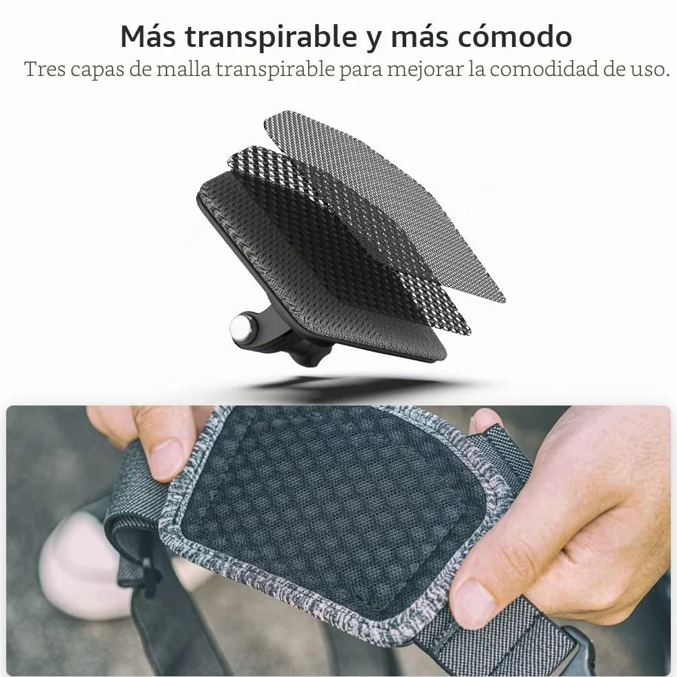 Soporte de Correa de Pecho Ajustable Compatible con GoPro Hero 13/12/11/10/9/8/7/6/5 Negro, dji Osmo Action 5 Pro/4/3/2, Insta 360 One R y la mayoría de cámaras de acción