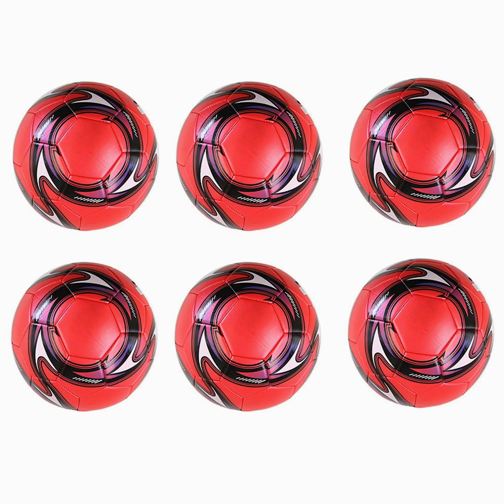 6X BalóN de FúTbol Profesional TamañO 5 Entrenamiento Oficial de FúTbol BalóN de FúTbol CompeticióN FúTbol Al Aire Libre Rojo