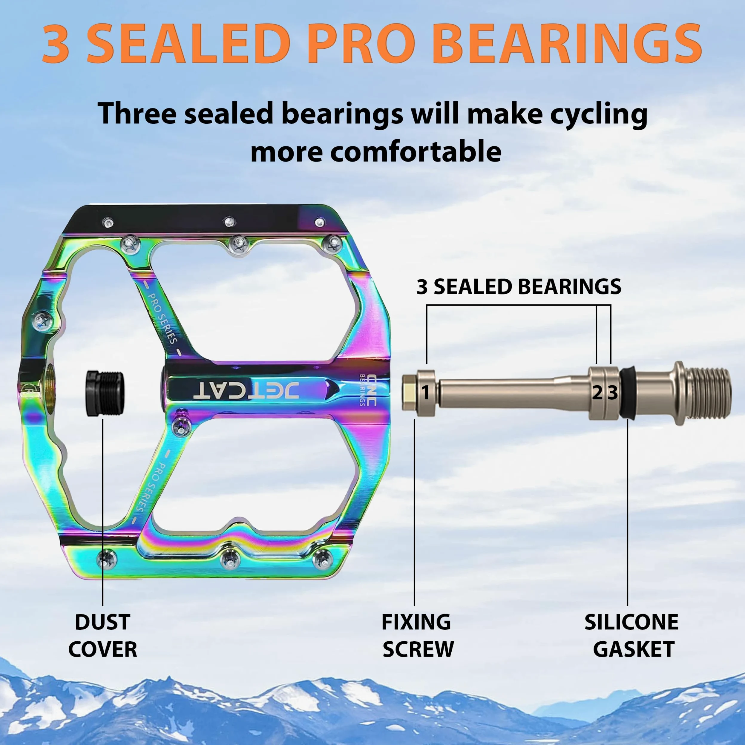 Pedales Planos para Bicicleta de montaña, Pedales Planos MTB, Pedales de Bicicleta, Pedales de Bicicleta de Carretera, Pedales de Bicicleta BMX, MTN, Piezas de Bicicleta de Carretera de Grava