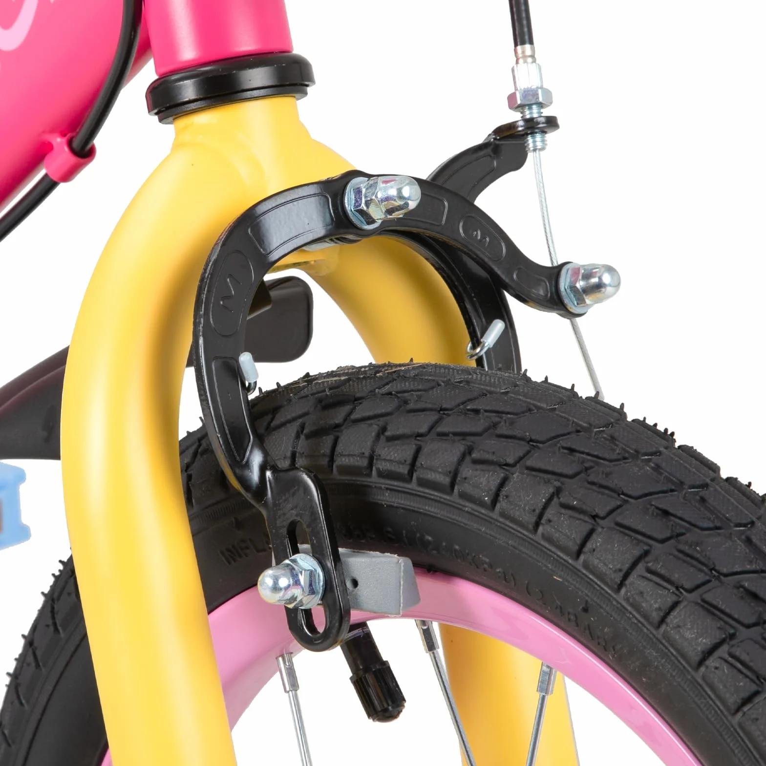 STITCH Macaron 12/14/16/18 Pulgadas Bicicleta Infantil de 3 a 8 años ，Bicicleta Infantil con estabilizador y Cesta