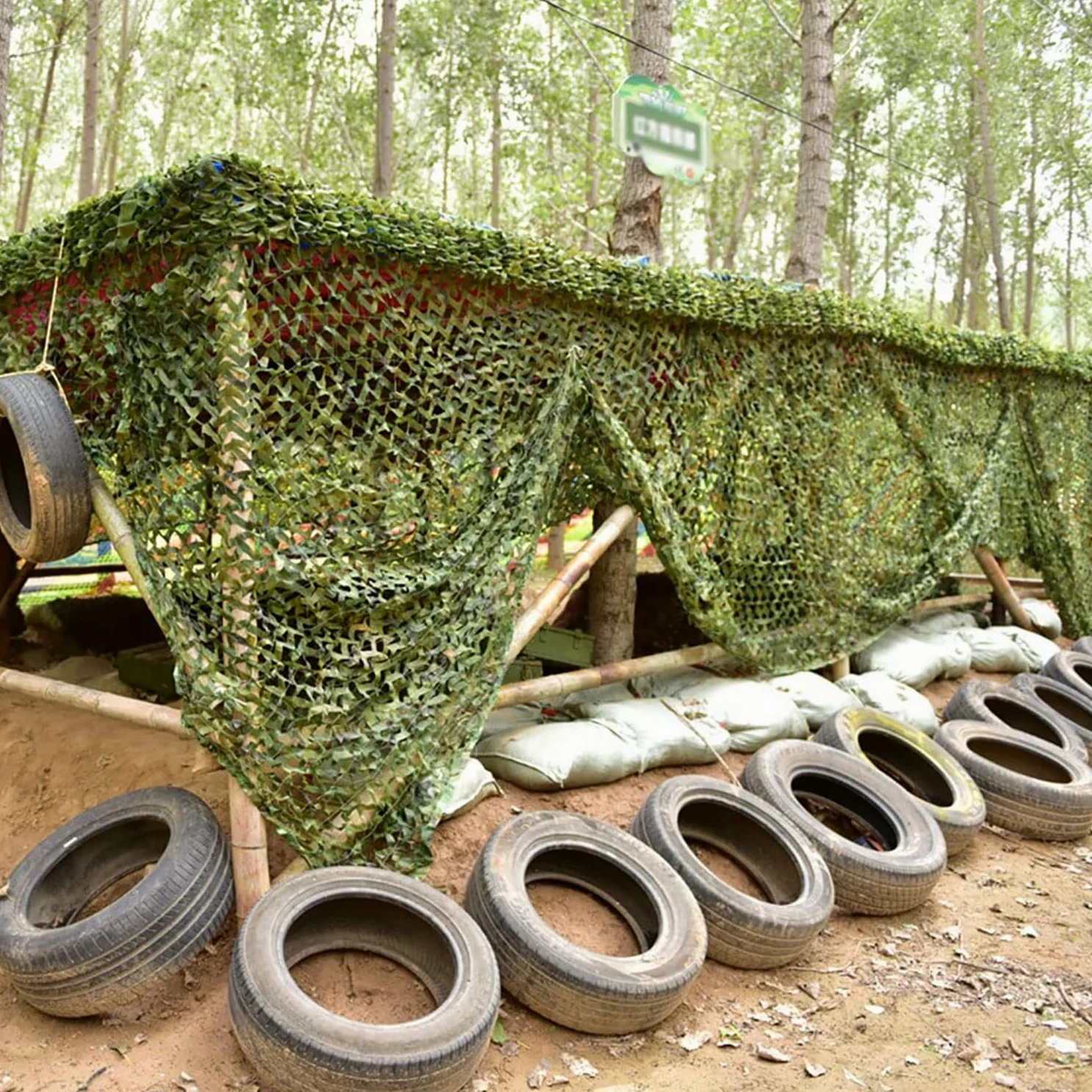 Red camuflada, Vela de Sombra for ocultación Camuflaje, decoración Fiesta Tiro, Refugio Militar for observación Aves y Caza(4x10m/13x32.8ft)