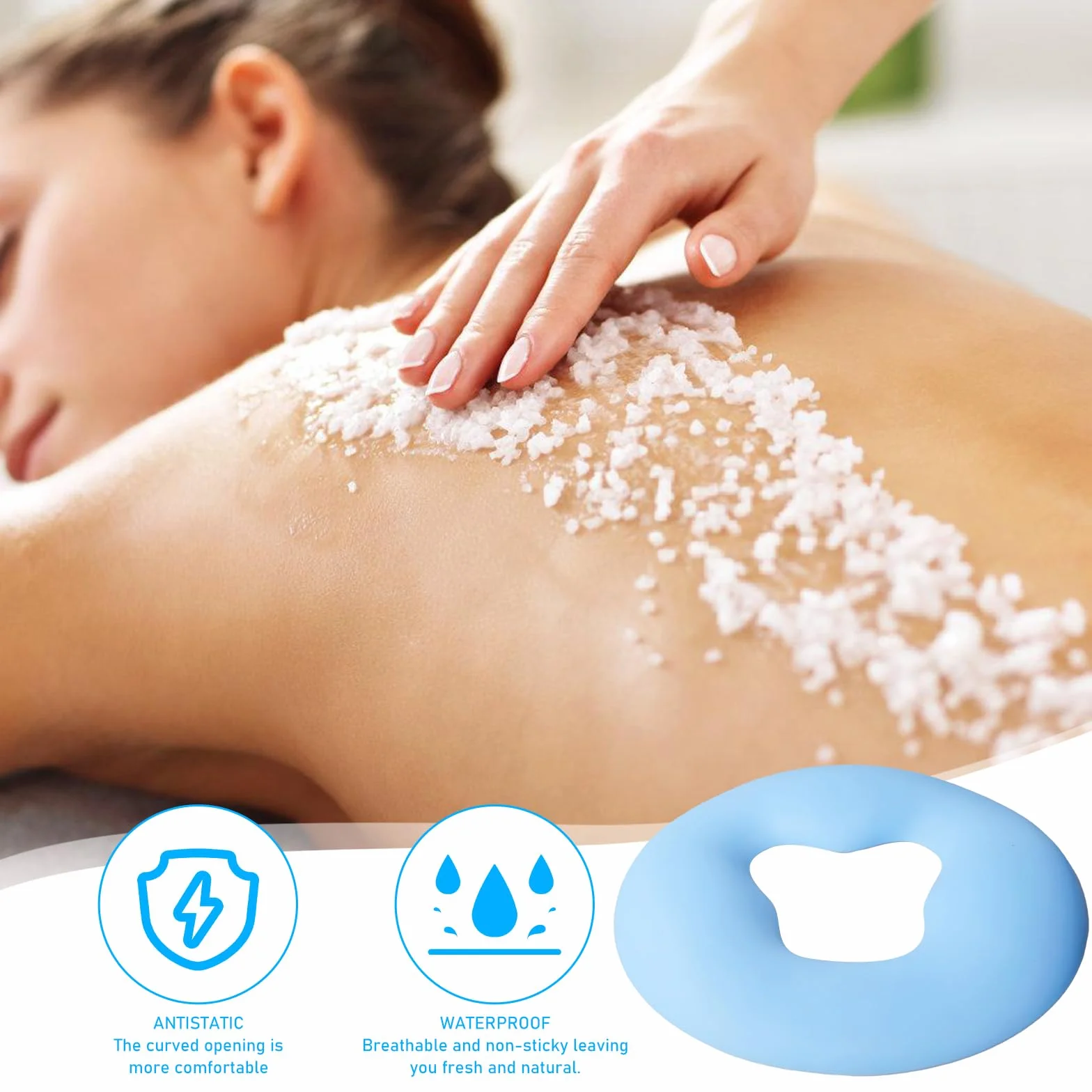 Cojín de silicona facial para spa y masaje de belleza