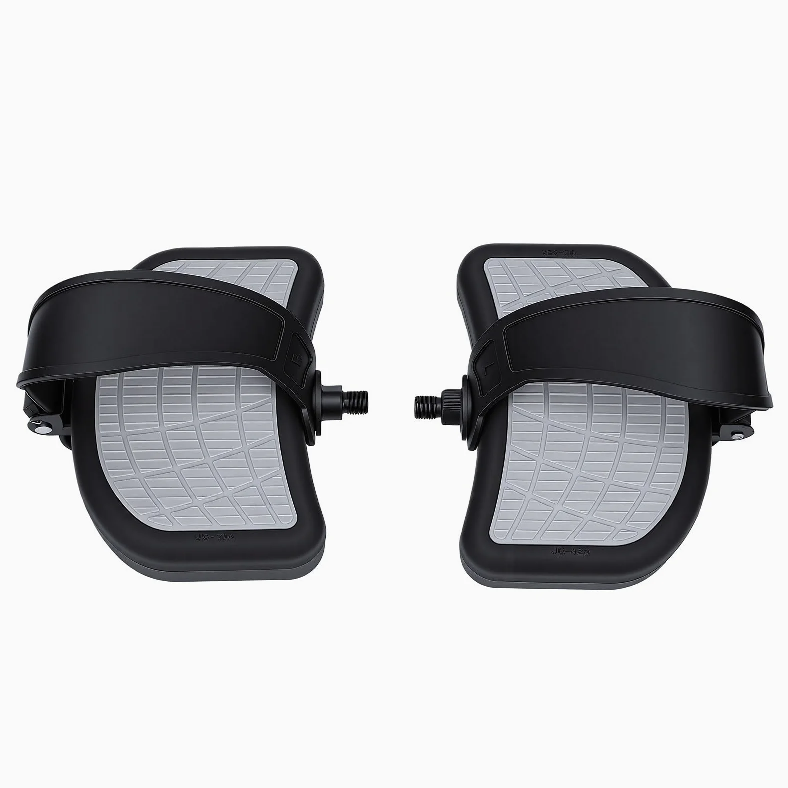 Ejoyous Pedal de Bicicleta Estática Ajustable, Pedales de Bicicleta Estática de PVC PP con Correa Ajustable y Superficie Texturizada Antideslizante, Paquete de 2 para Usuarios de Bicicletas Estáticas