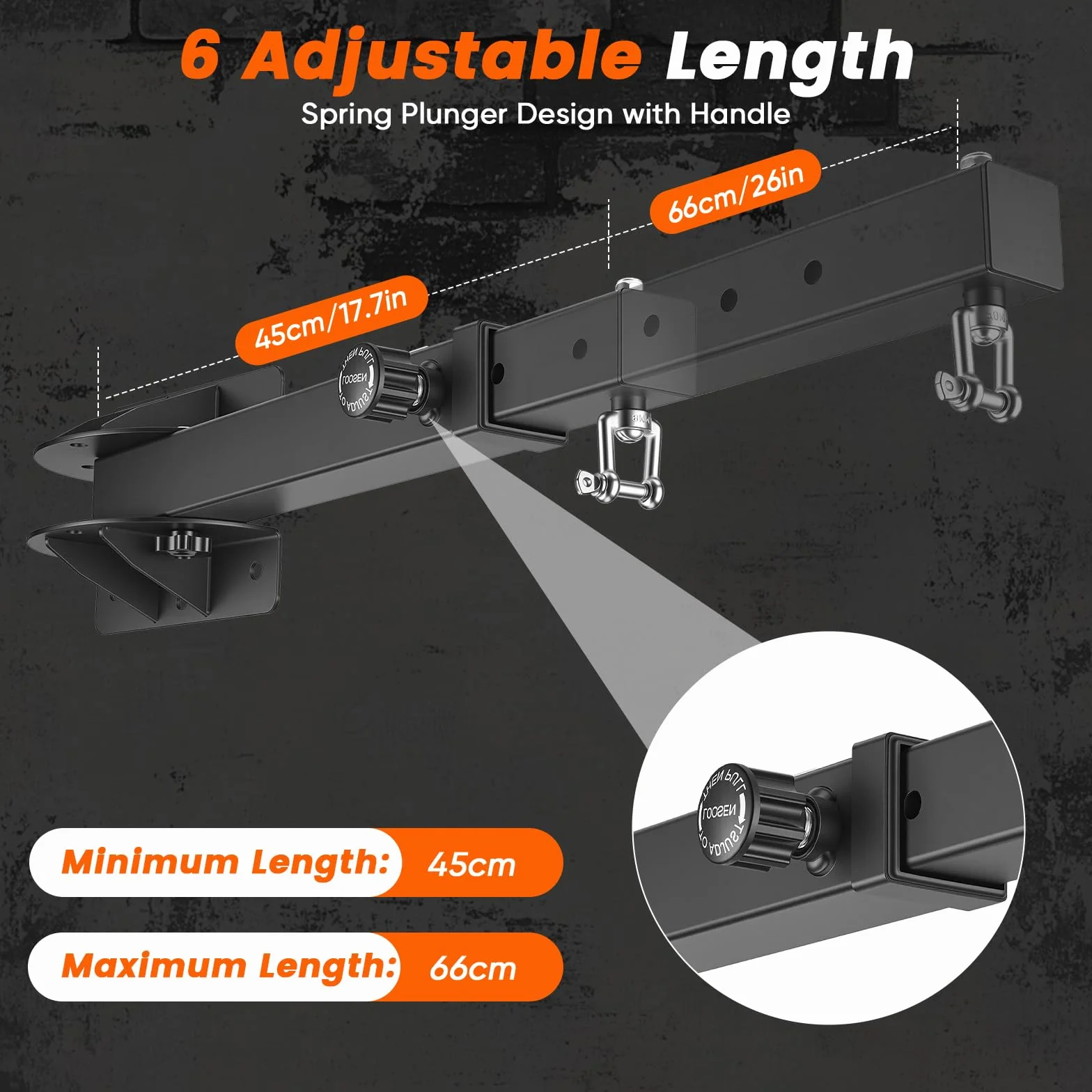 Soporte para Saco de Boxeo, Soporte para saco de boxeo ajustable con rotación de 180°, Soporte giratorio resistente para gimnasio en casa, adecuado para kickboxing, Muay Thai, MMA y bolsa de velocidad