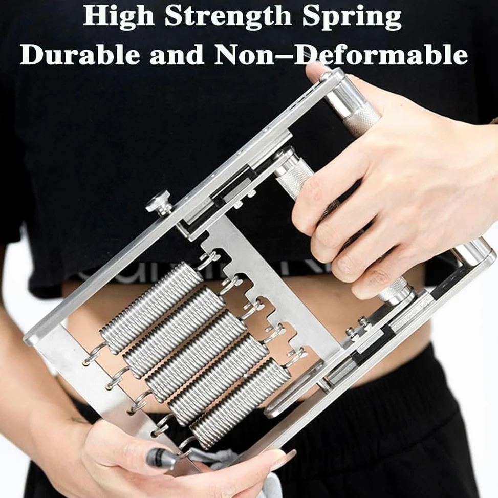 Fortalecedor de agarre de mano para fuerza muscular de muñeca, antebrazo y dedo. Agarre ajustable de 4 a 30 mm, soporta hasta 330 libras