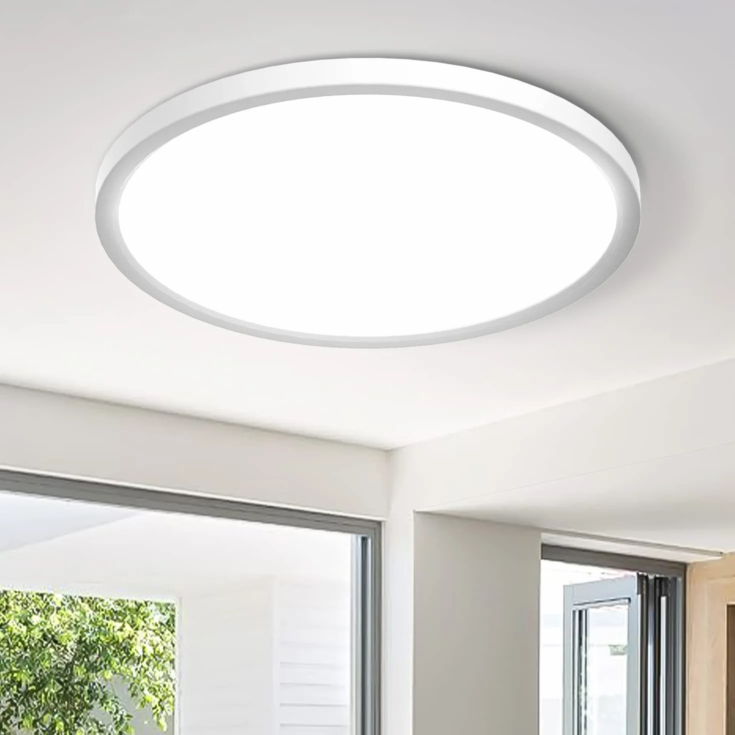 Zemty Plafon LED Techo 24W 2400LM 5000K IP44 Impermeable Ø22cm