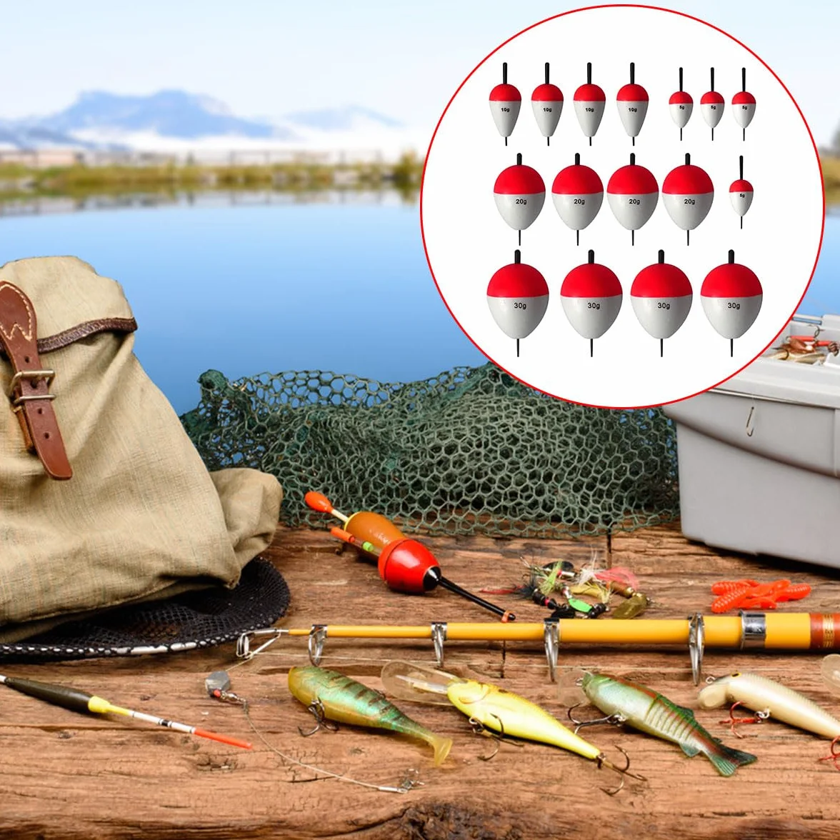 Flotadores De Pesca, Flotador De Pescado, Juego De Flotador De Pesca, 16 Piezas Flotadores De Pesca En El Mar, Flotadores De Pesca Bobbers, Flotadores De Pesca Y Bobbers, Kits De Flotadores De Pesca