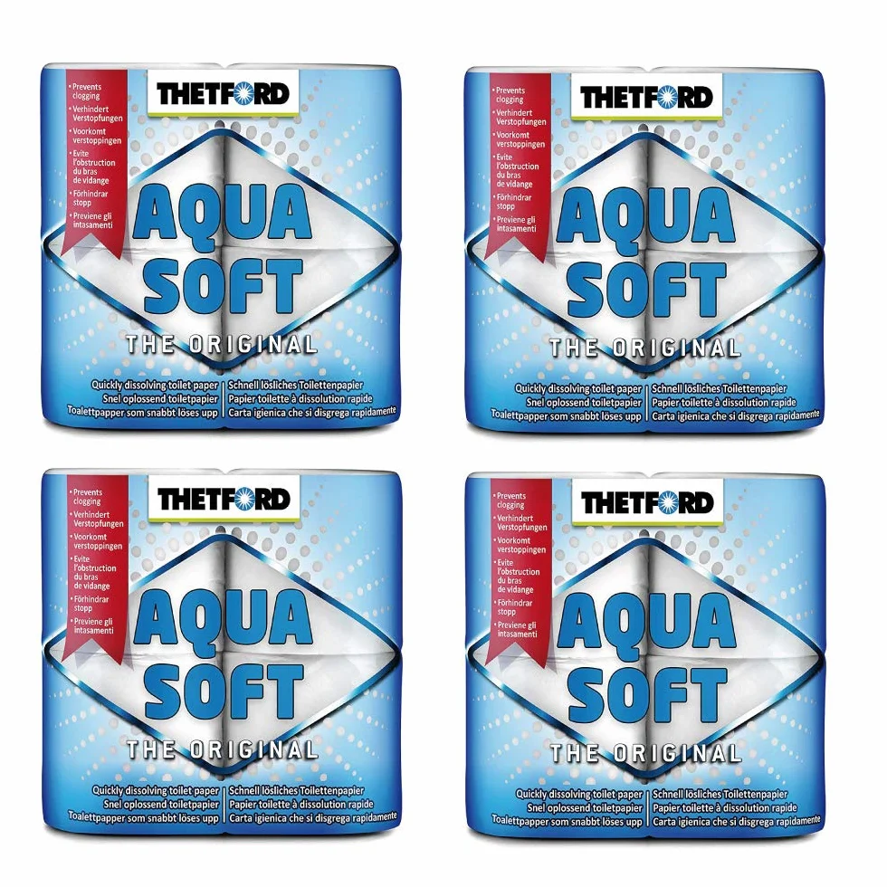 Thetford Acqua Soft Papel Higiénico Químico para Caravana 16 Unidades