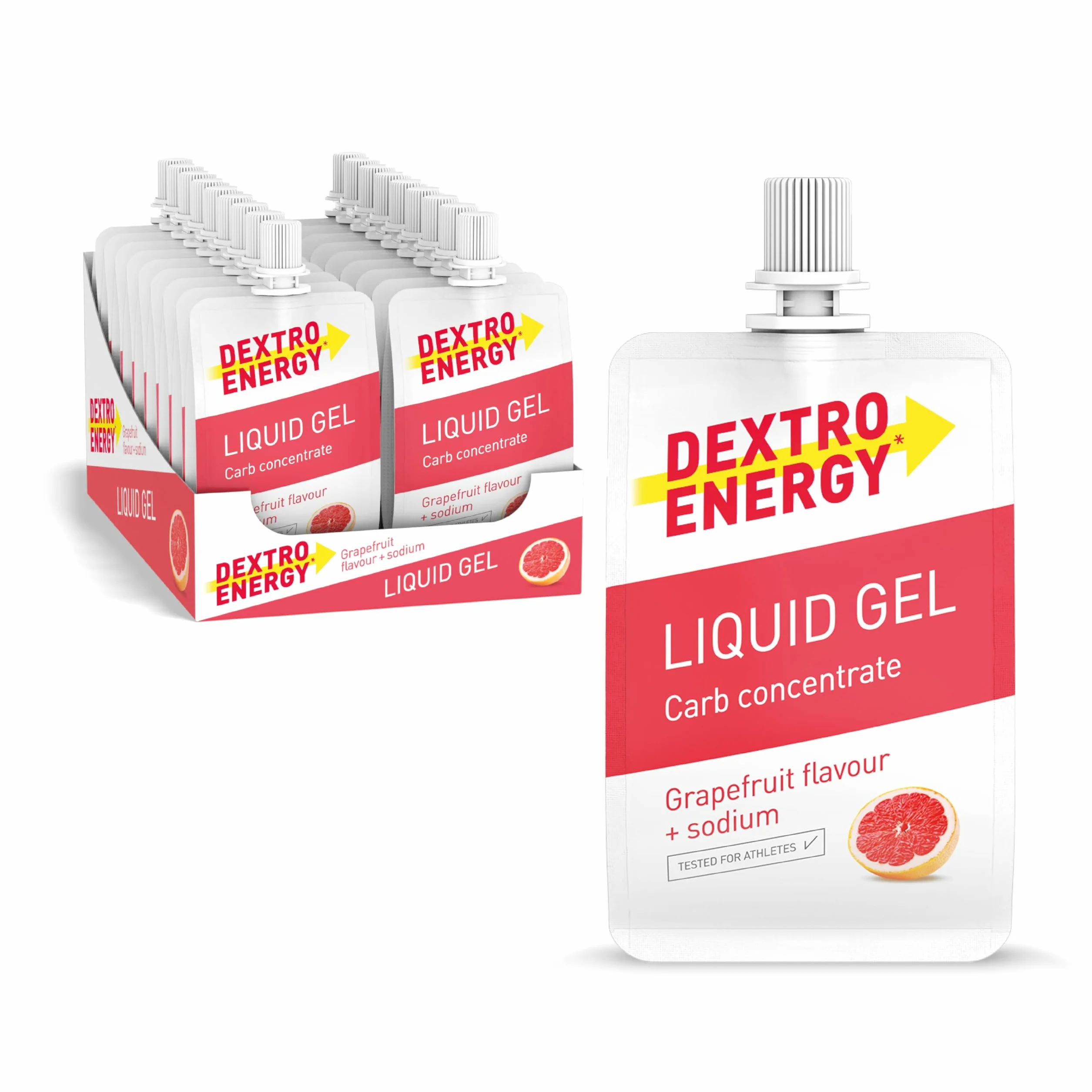 Dextro Energy Liquid Gel Pomelo + Sodio 18x60 ml High Carb Energy Gel 240 mg Sodio